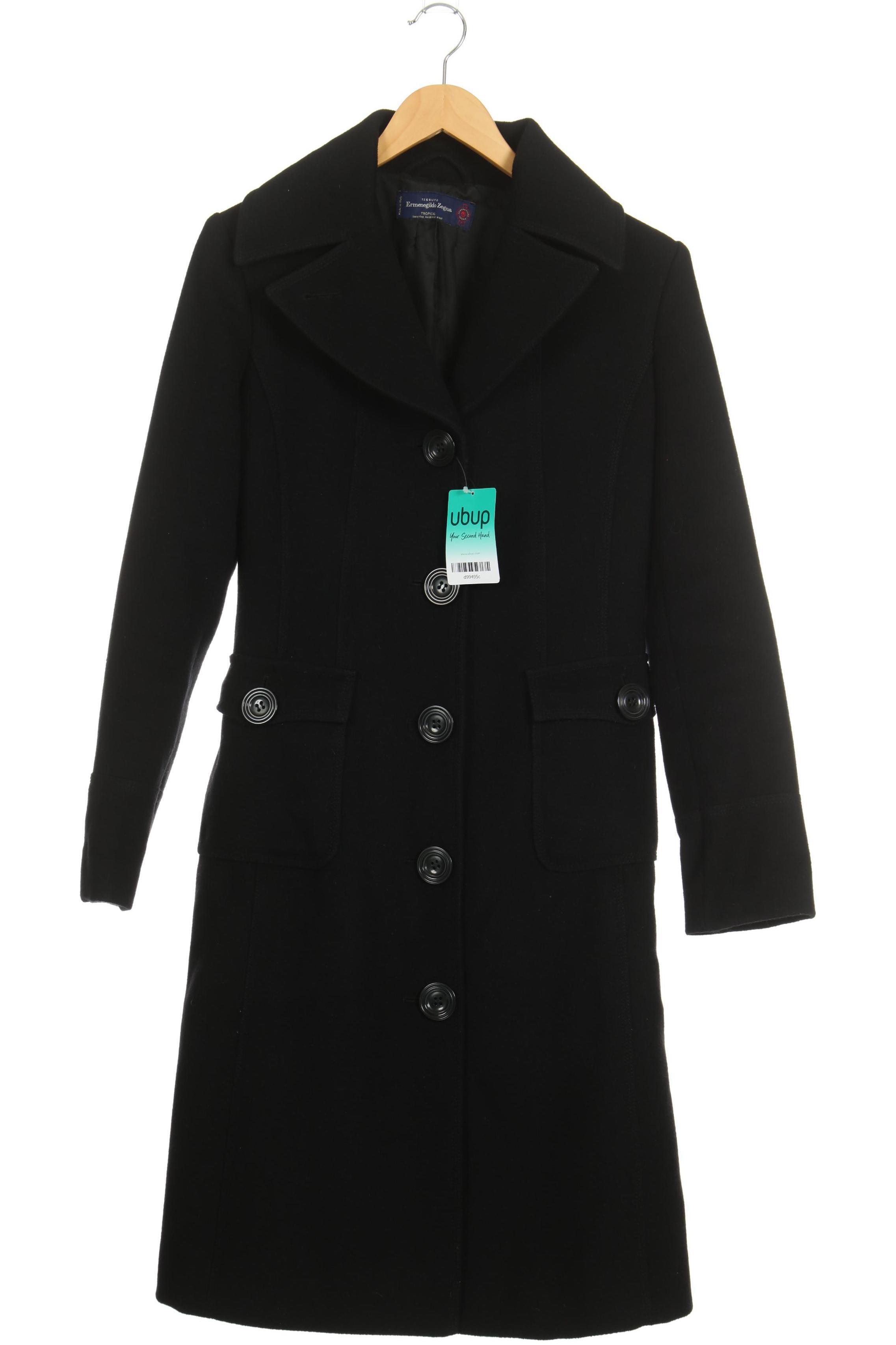 

Ermenegildo Zegna Damen Mantel, schwarz, Gr. 40