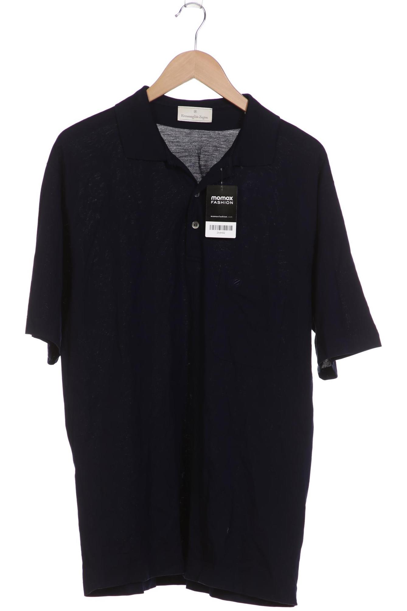 Thumbnail - Ermenegildo Zegna Herren Poloshirt, marineblau, Gr. 54