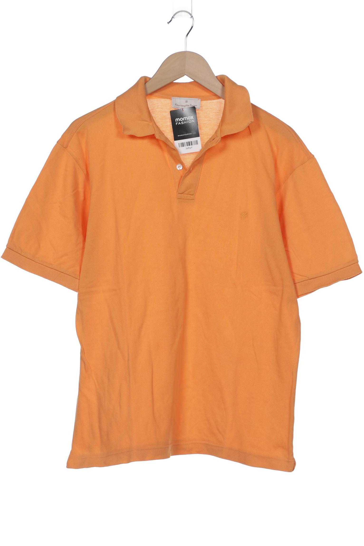 

Ermenegildo Zegna Herren Poloshirt, orange, Gr. 50
