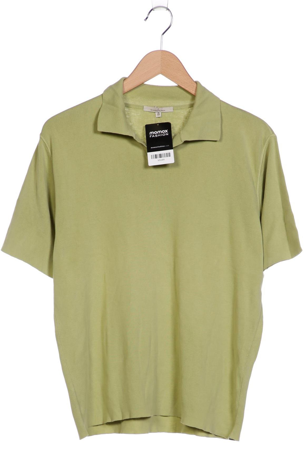 

Ermenegildo Zegna Herren Poloshirt, hellgrün, Gr. 50