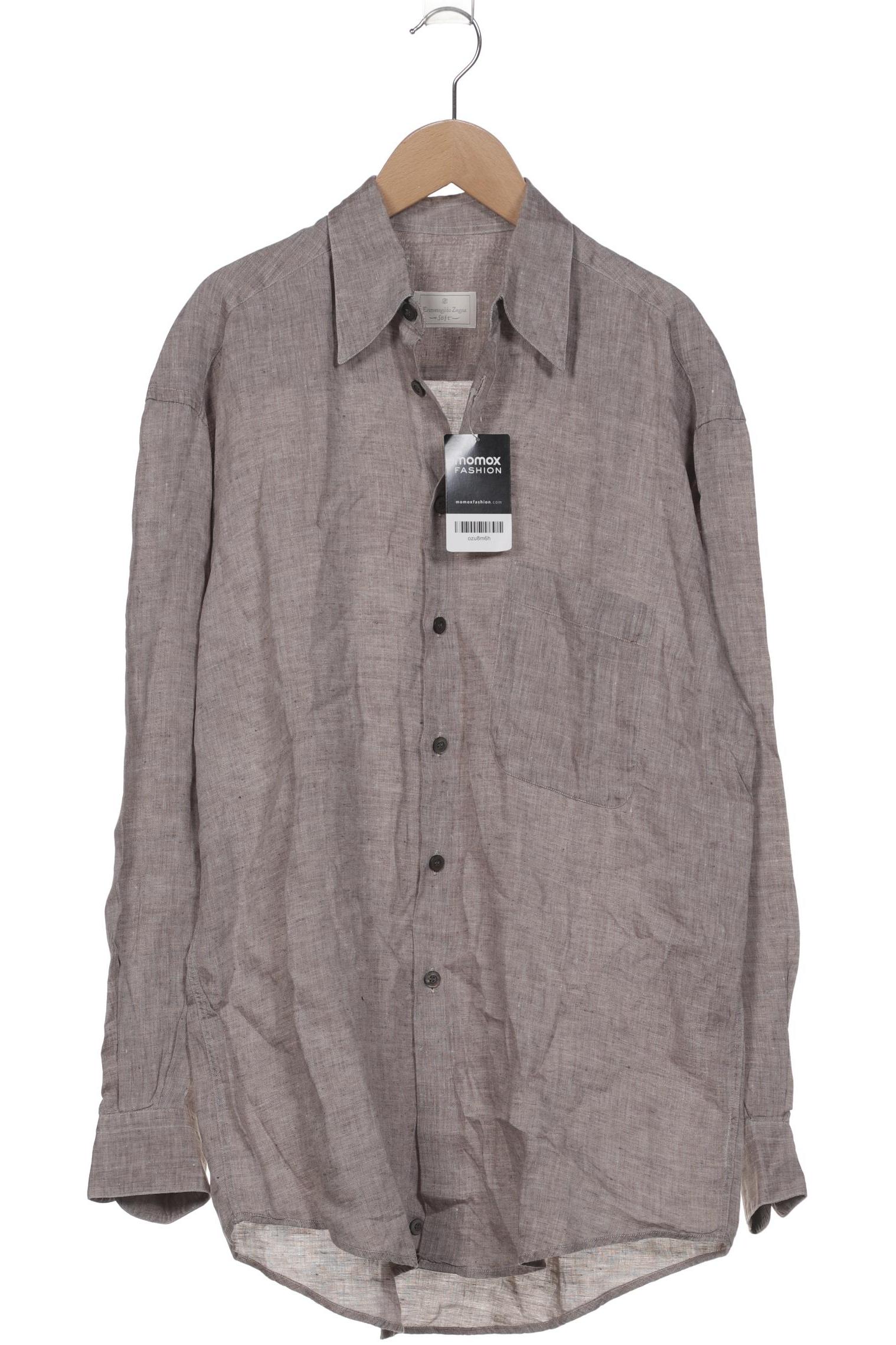 

Ermenegildo Zegna Herren Hemd, braun, Gr. 46