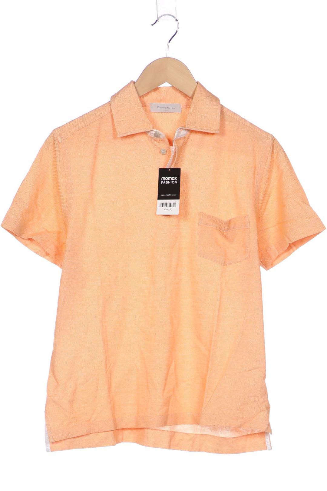 

Ermenegildo Zegna Herren Poloshirt, orange, Gr. 46