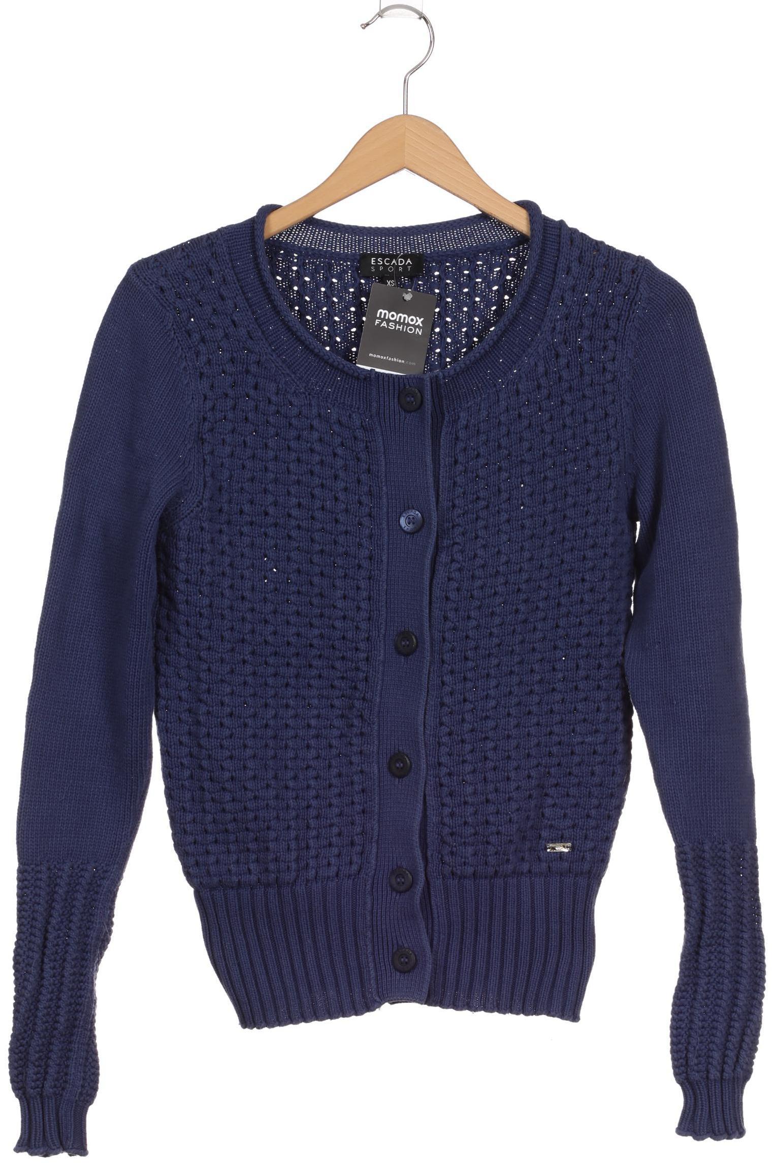 

Escada Sport Damen Strickjacke, blau, Gr.