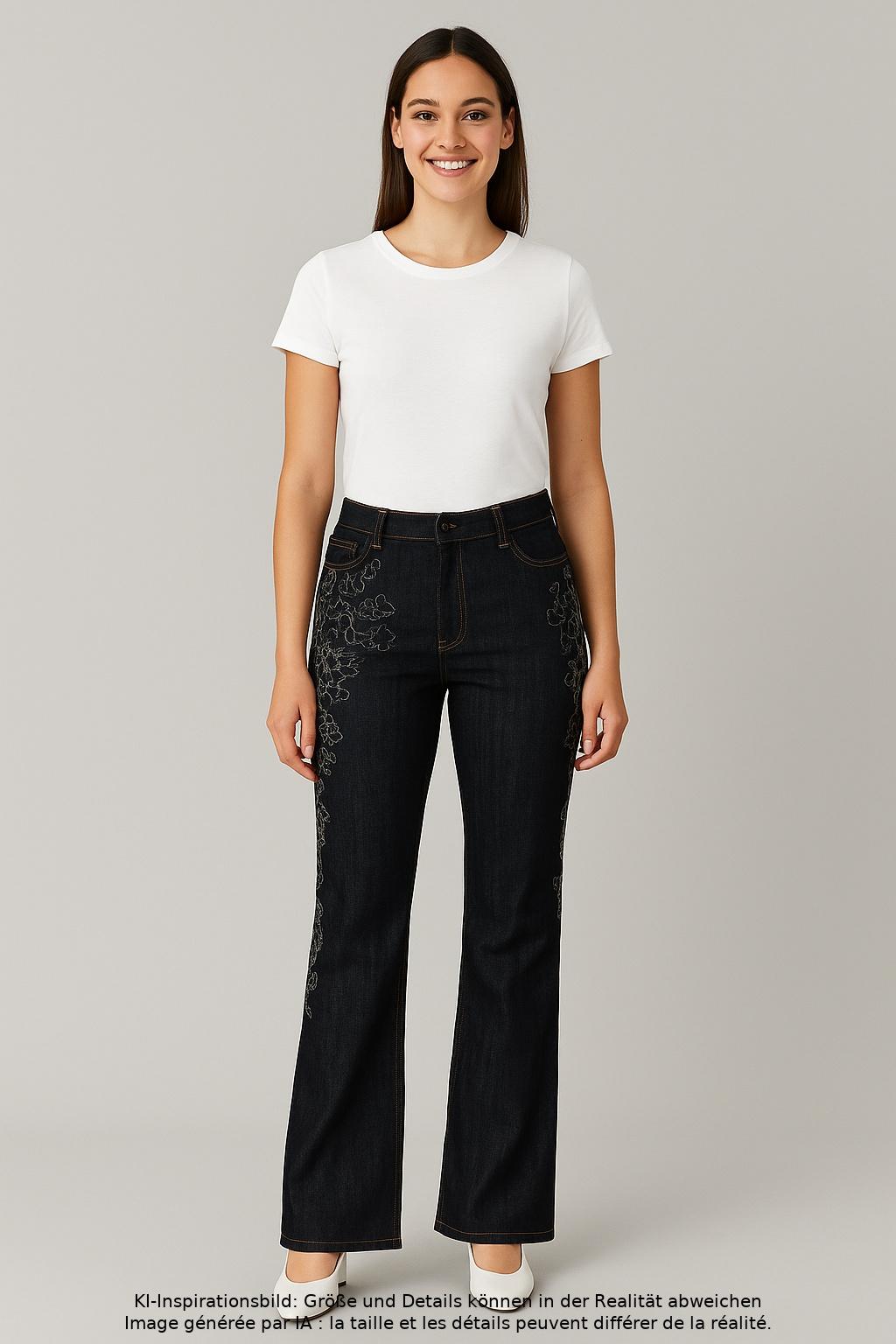 

Escada Damen Jeans, marineblau, Gr. 40