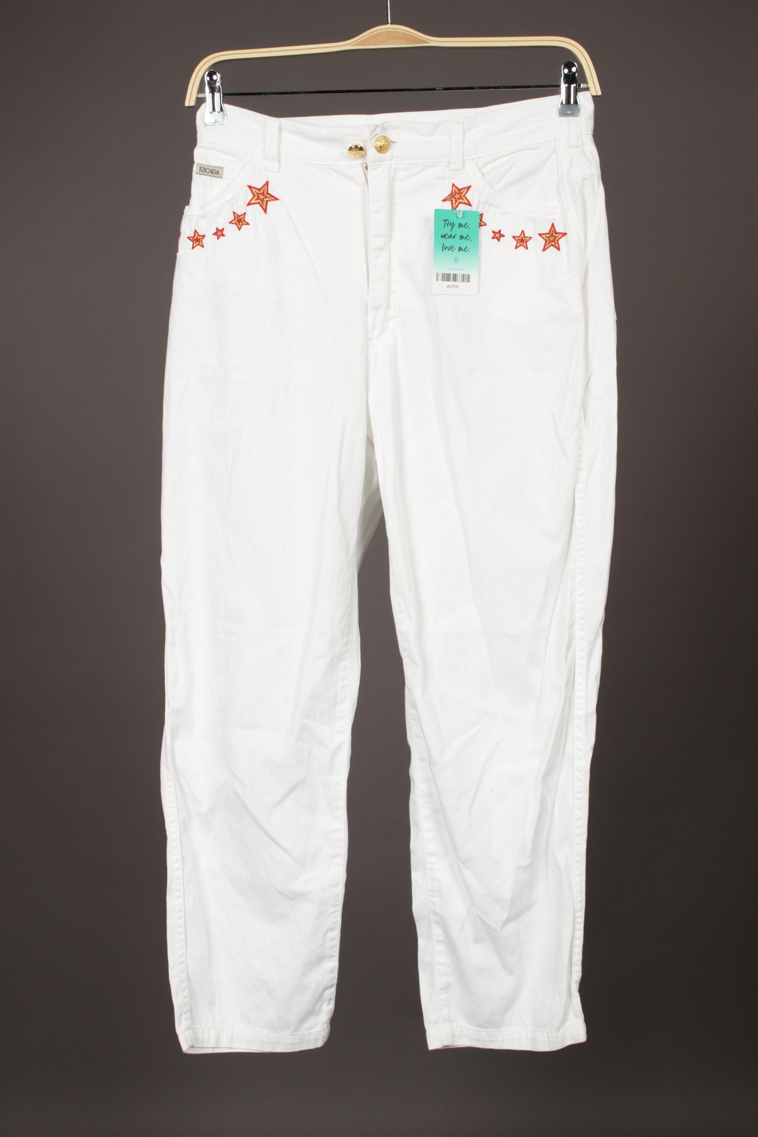 

Escada Damen Jeans, weiß, Gr. 42