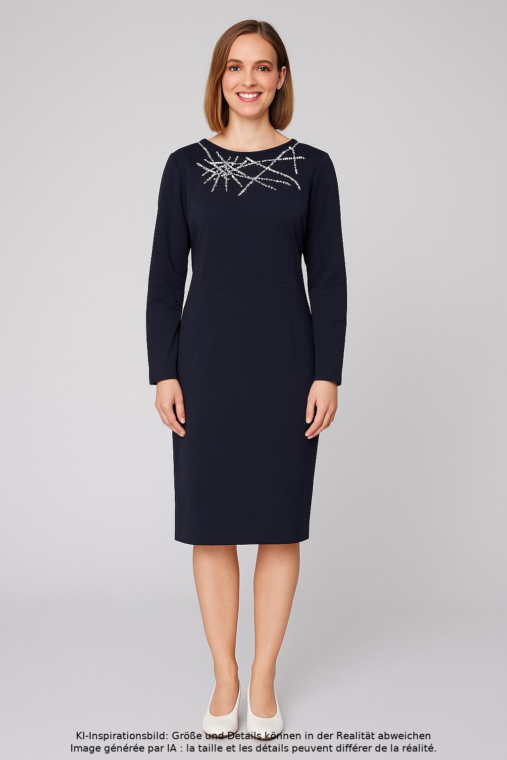 

Escada Damen Kleid, marineblau, Gr. 40