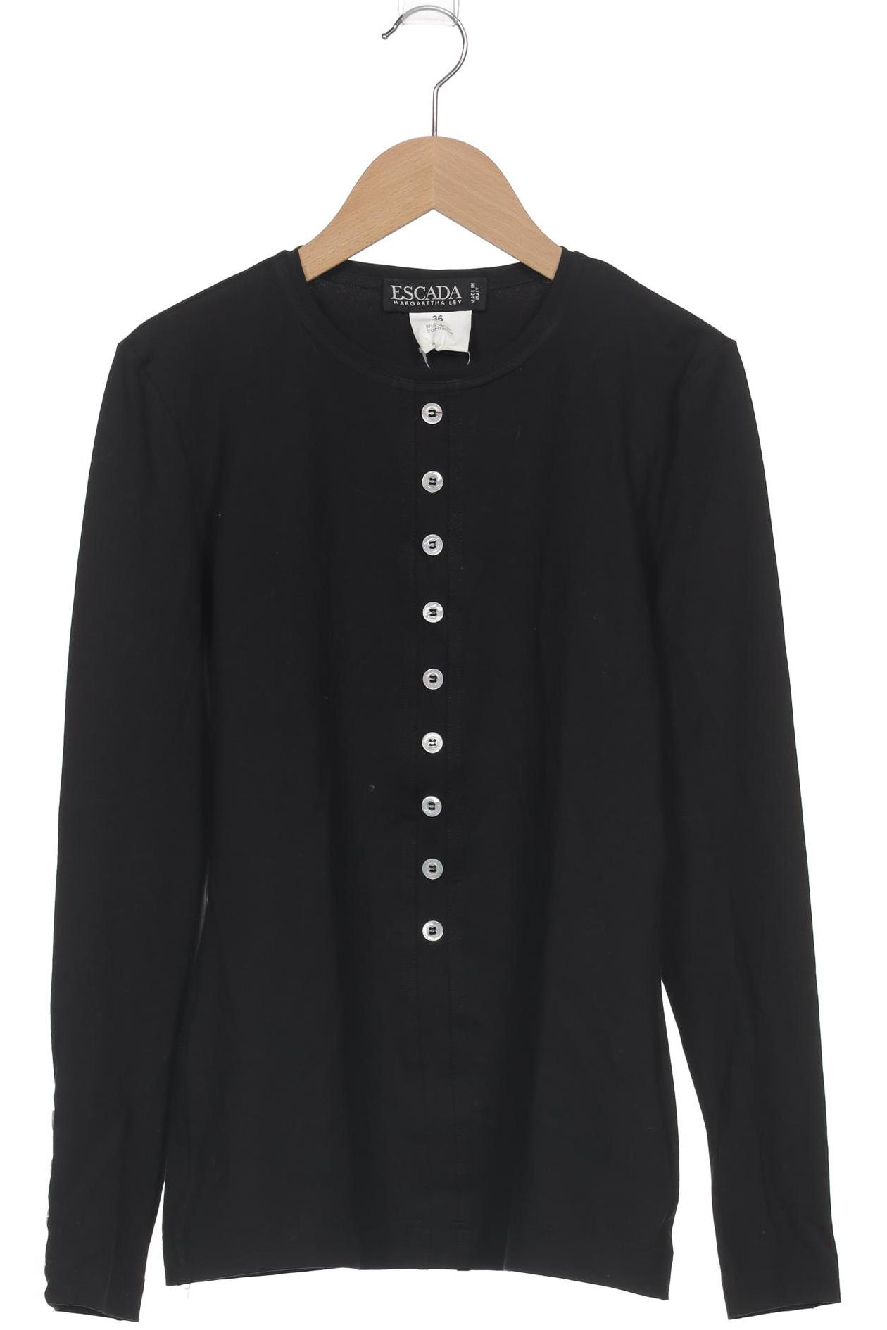 

Escada Damen Langarmshirt, schwarz, Gr. 36