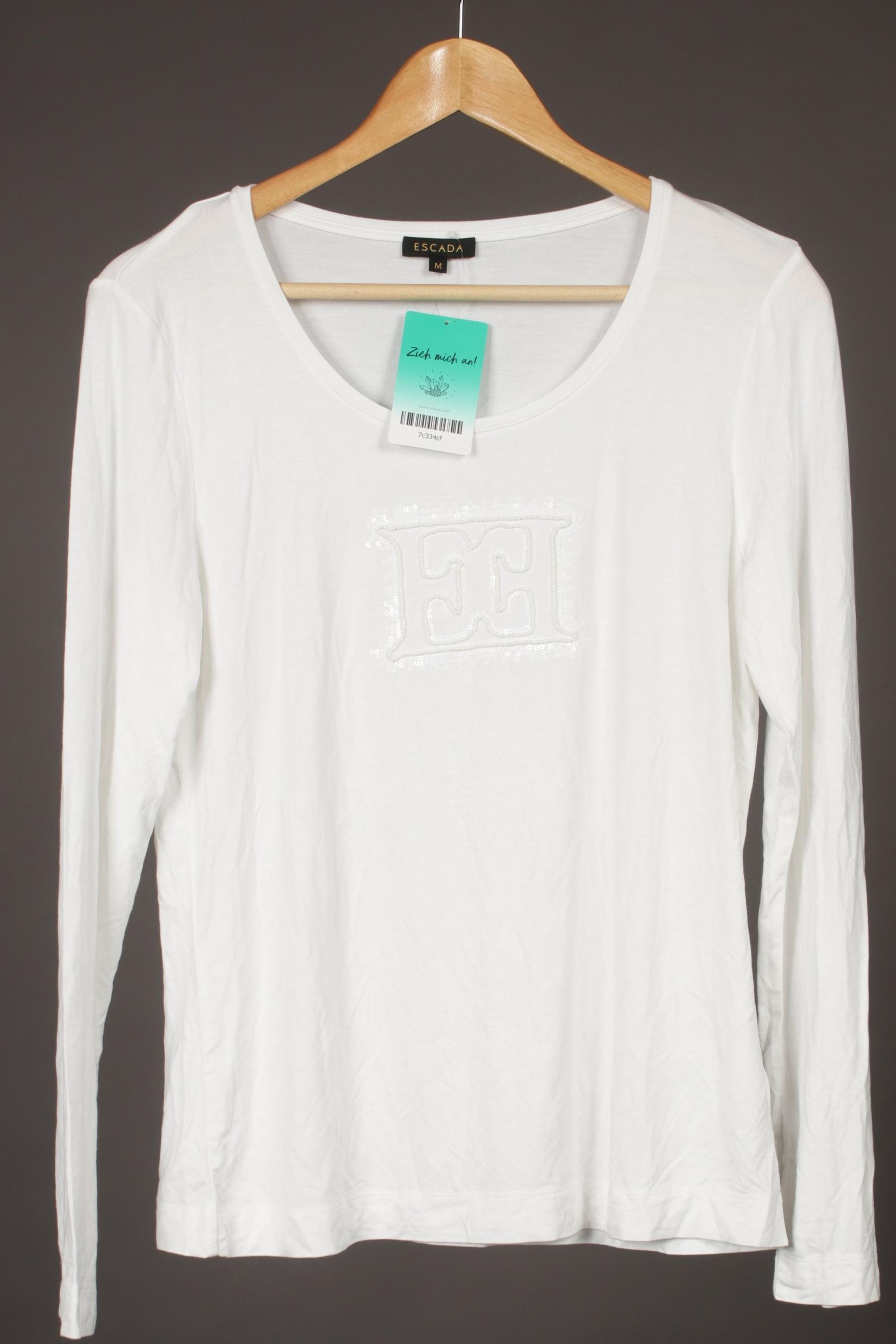 

Escada Damen Langarmshirt, weiß, Gr.