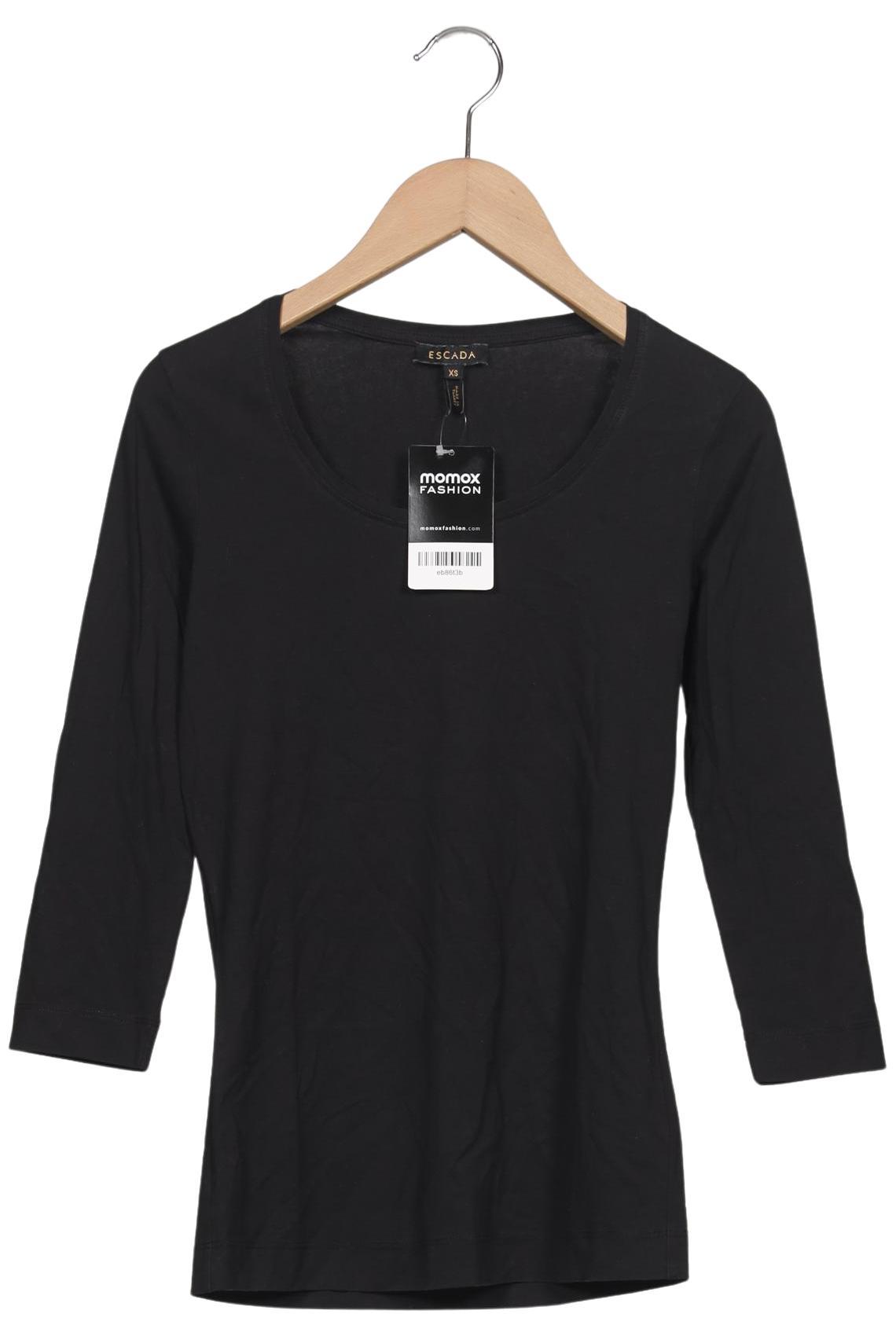 

Escada Damen Langarmshirt, schwarz, Gr. 34