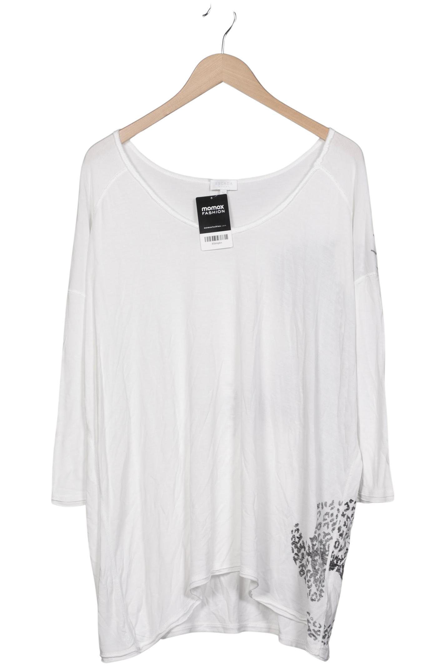 

Escada Damen Langarmshirt, weiß, Gr. 38