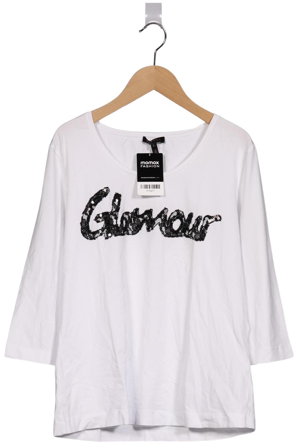 

Escada Damen Langarmshirt, weiß, Gr. 42