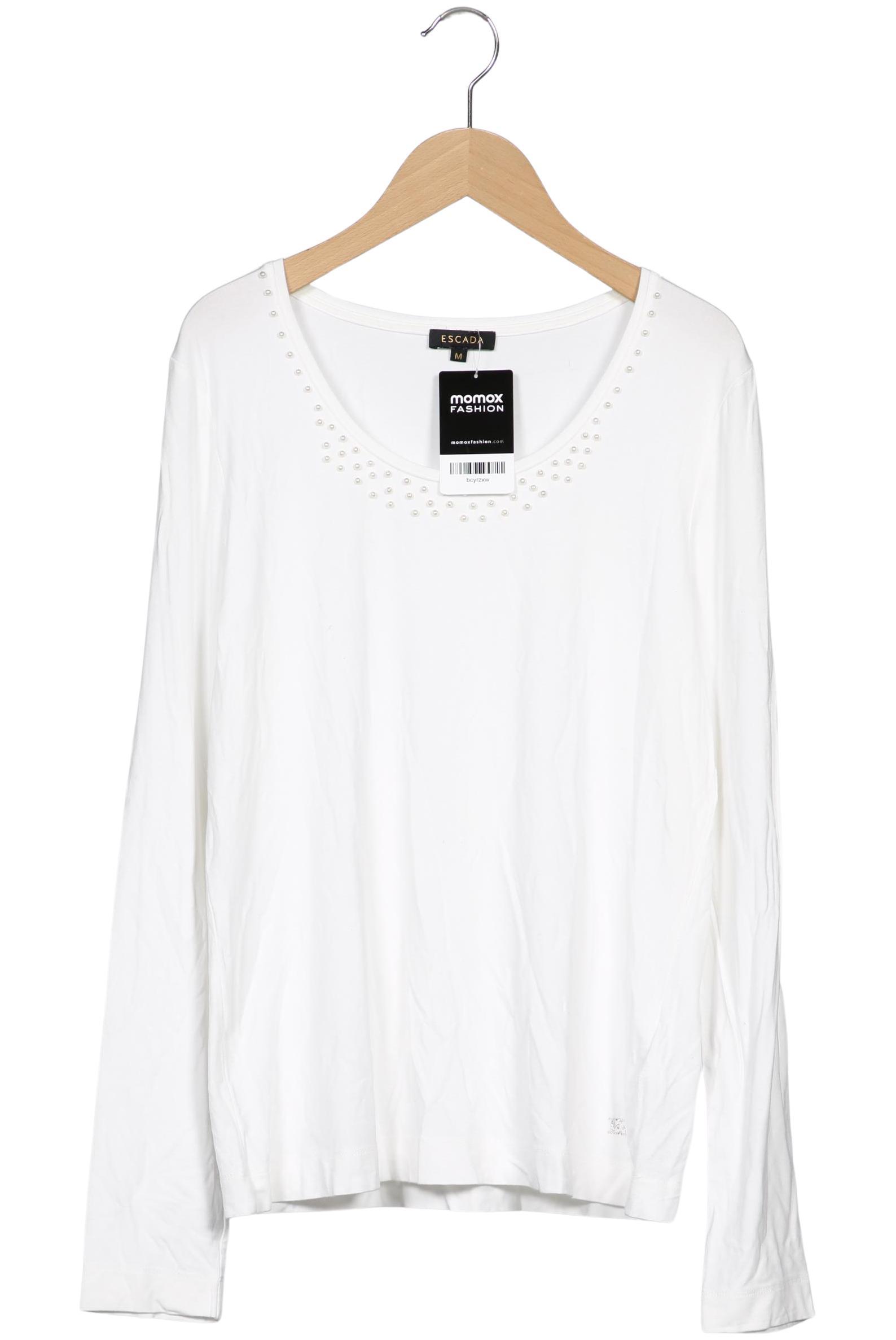 

Escada Damen Langarmshirt, weiß, Gr. 38
