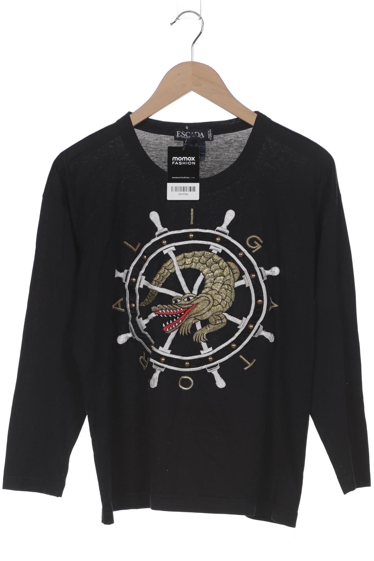 

Escada Damen Langarmshirt, schwarz, Gr. 40