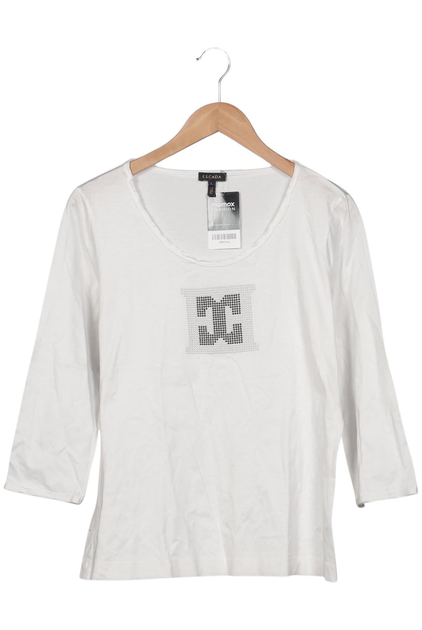 

Escada Damen Langarmshirt, weiß, Gr. 42