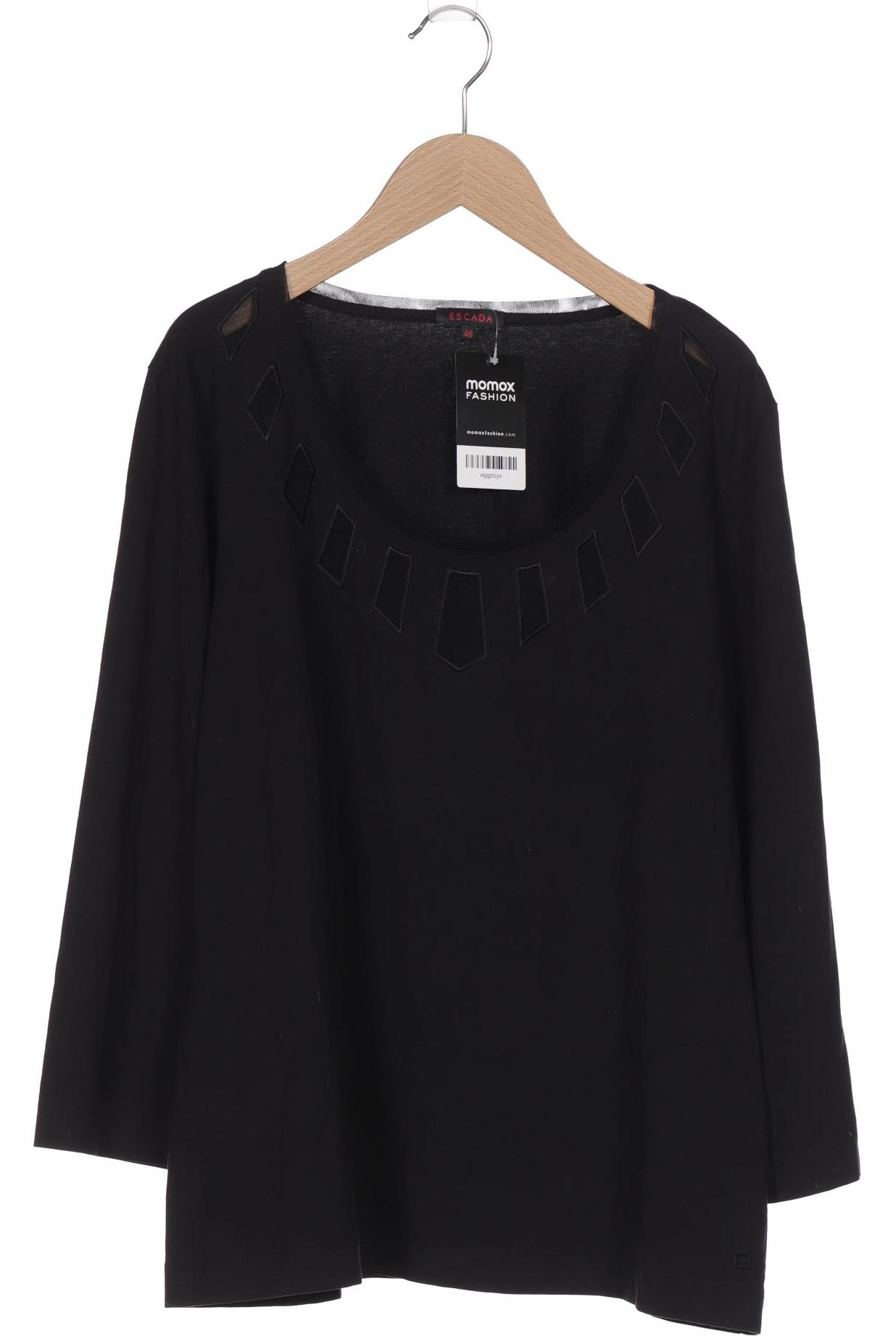 

Escada Damen Langarmshirt, schwarz, Gr. 46