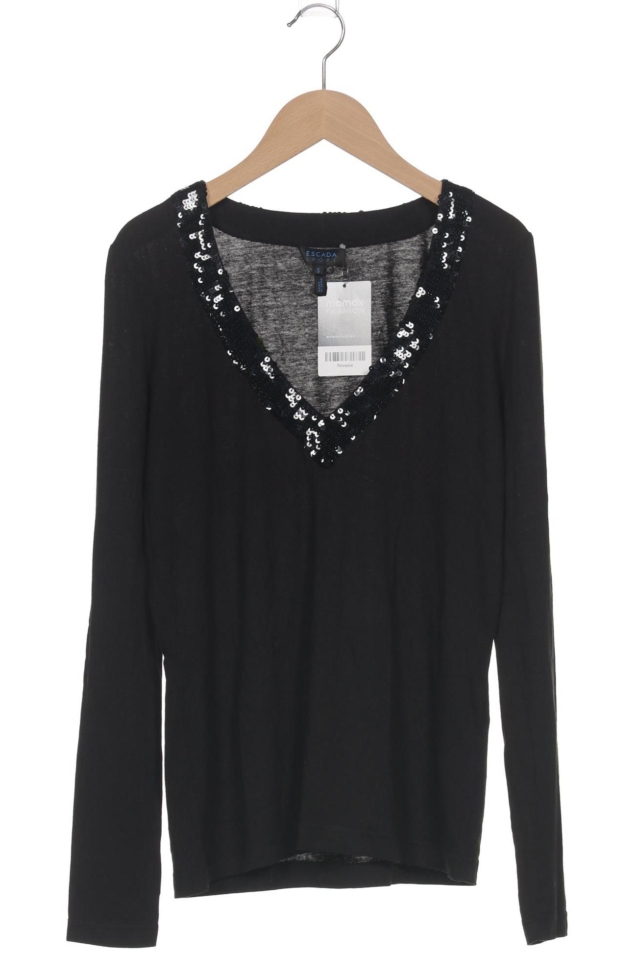

Escada Damen Langarmshirt, schwarz, Gr. 36