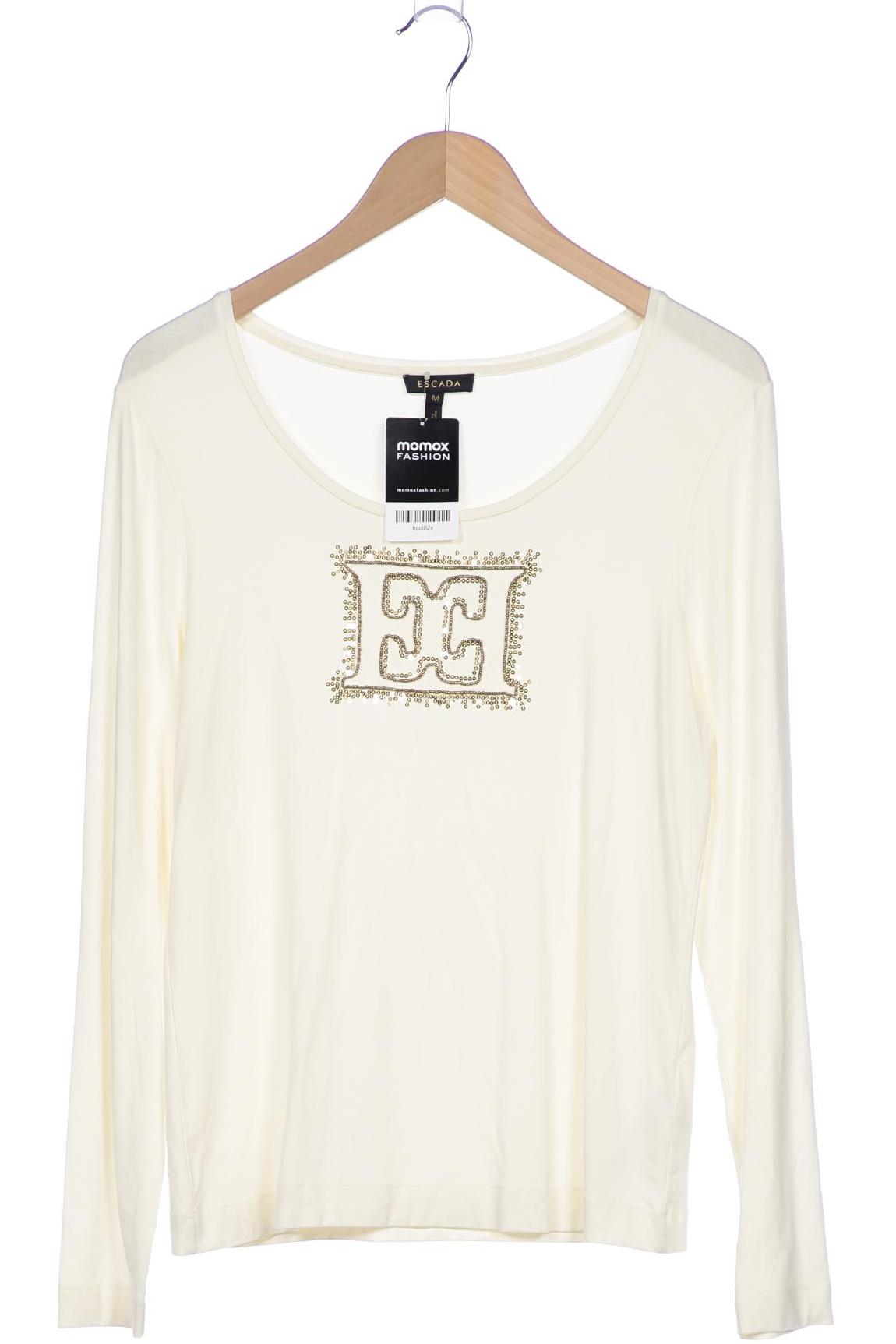 

Escada Damen Langarmshirt, cremeweiß, Gr. 38