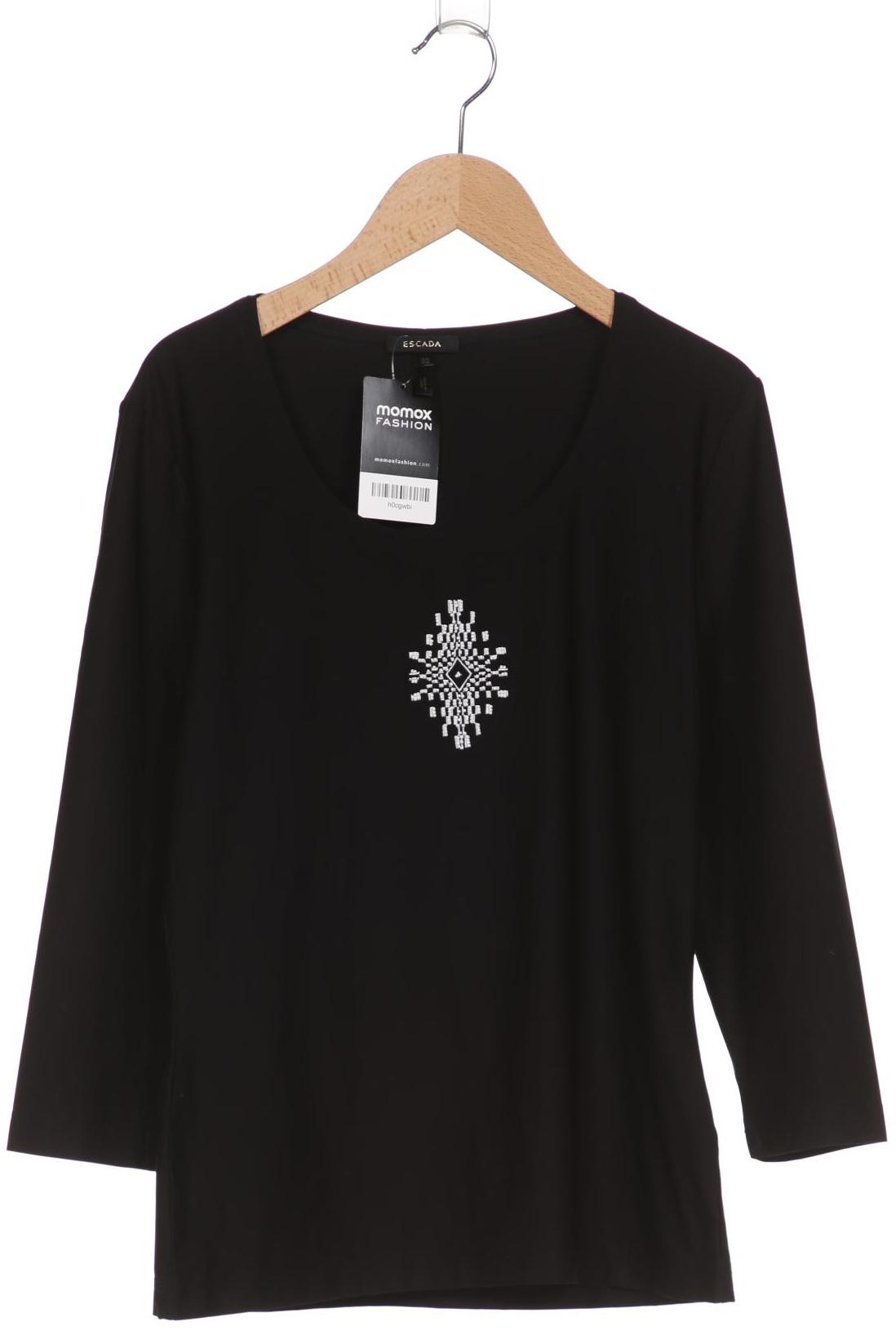 

Escada Damen Langarmshirt, schwarz, Gr. 38