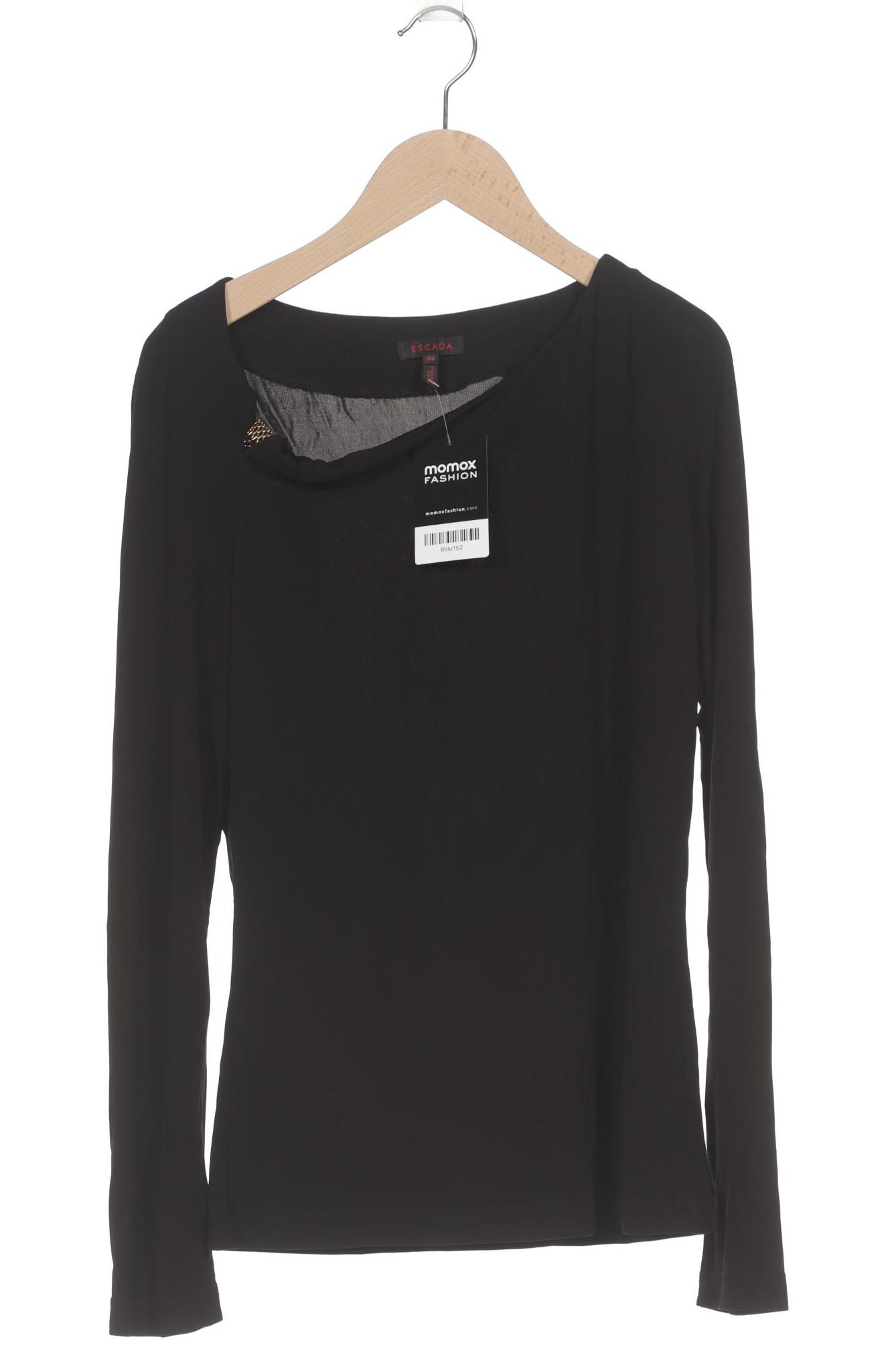 

Escada Damen Langarmshirt, schwarz, Gr. 38