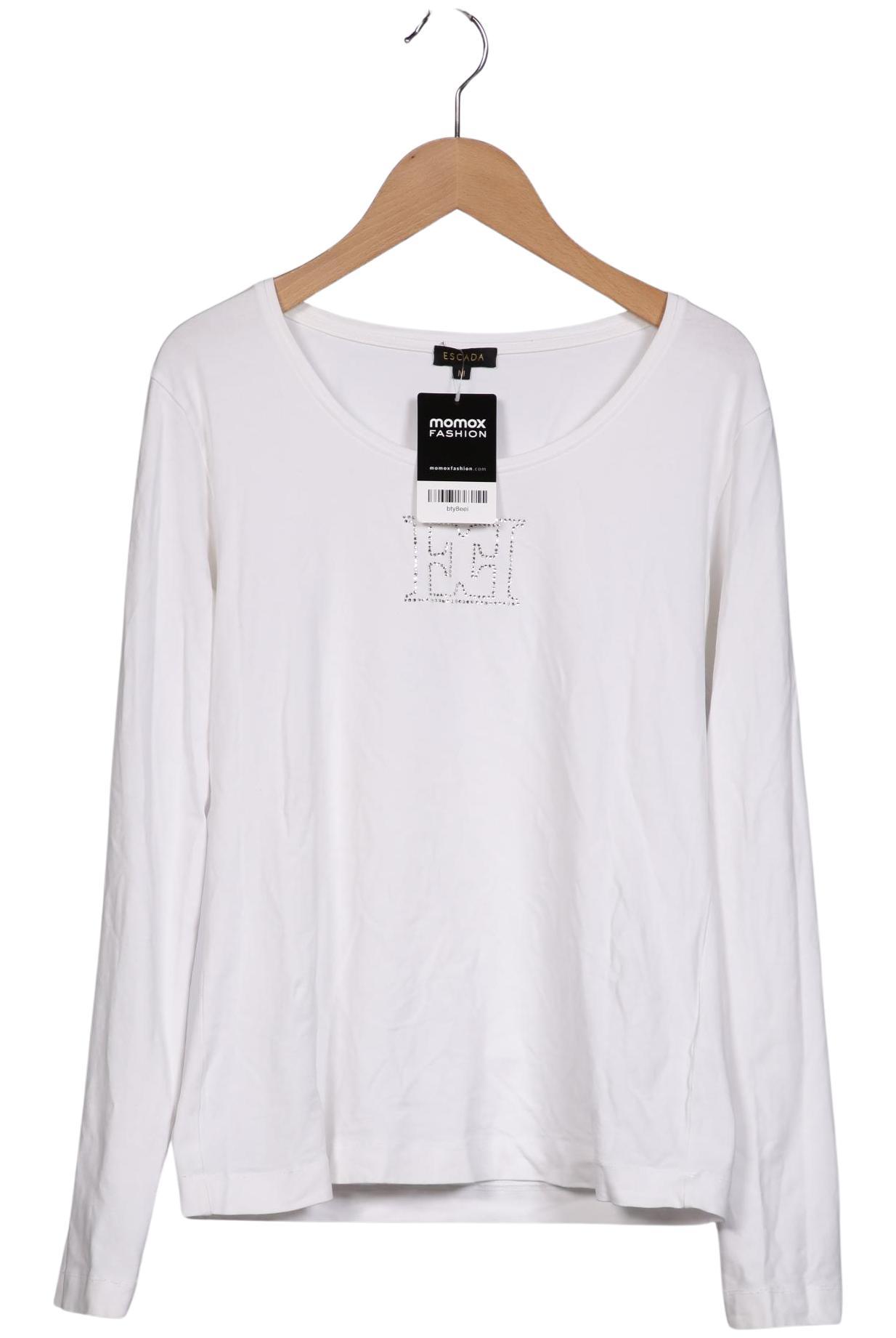 

Escada Damen Langarmshirt, weiß, Gr. 38