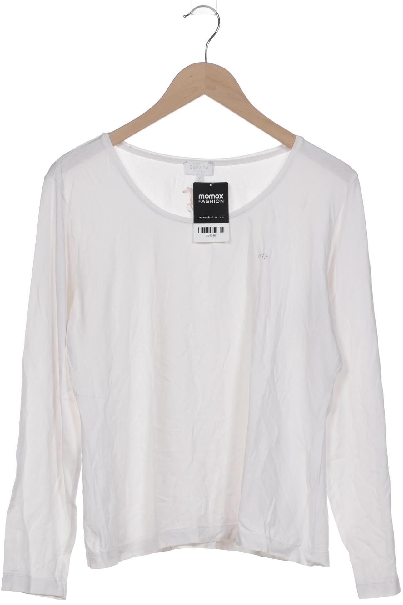 

Escada Damen Langarmshirt, weiß, Gr. 44