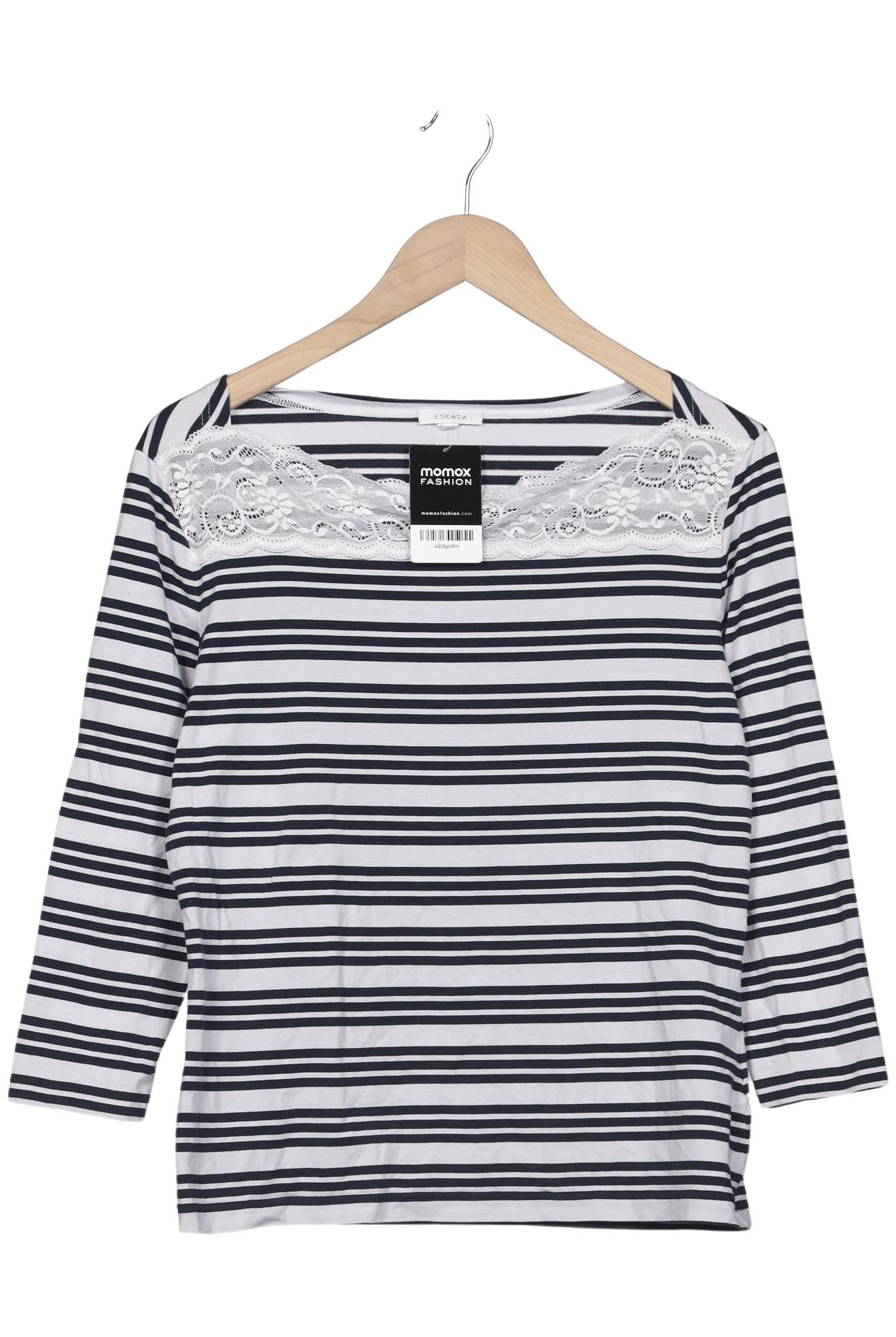 

Escada Damen Langarmshirt, weiß, Gr. 44