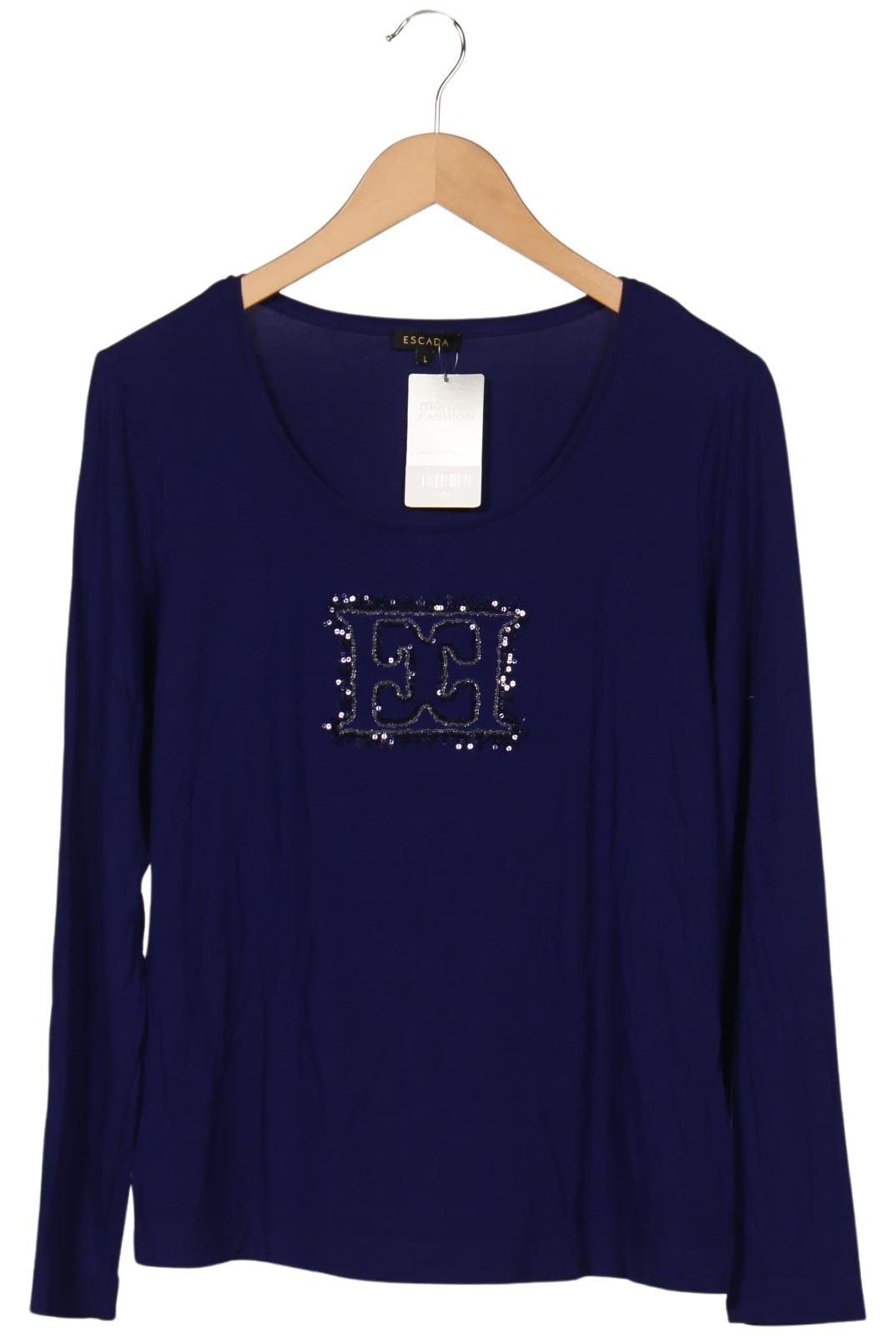 

Escada Damen Langarmshirt, marineblau, Gr. 42