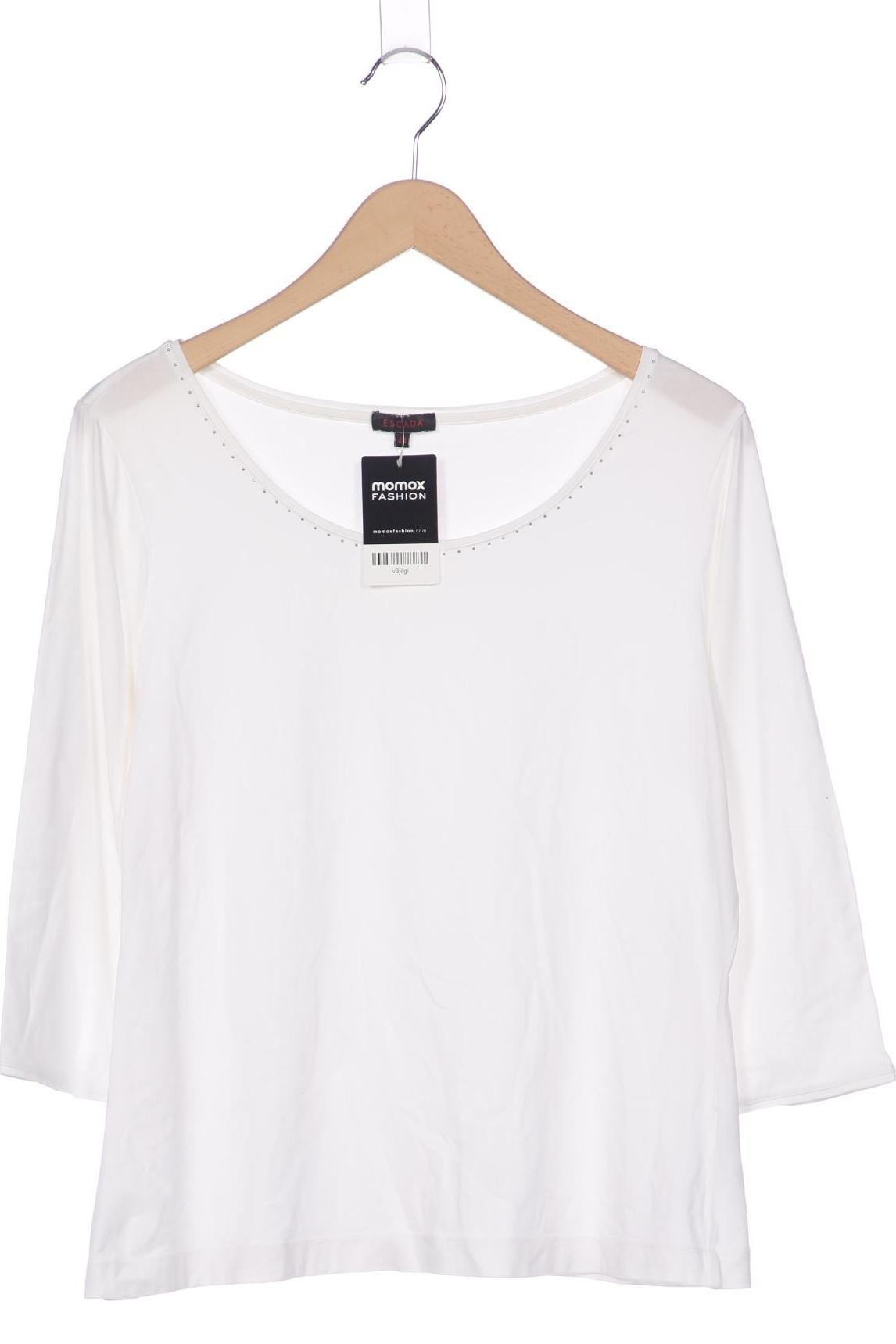 

Escada Damen Langarmshirt, cremeweiß, Gr. 44
