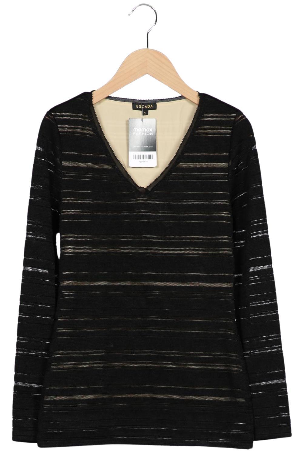 

Escada Damen Langarmshirt, schwarz, Gr. 36