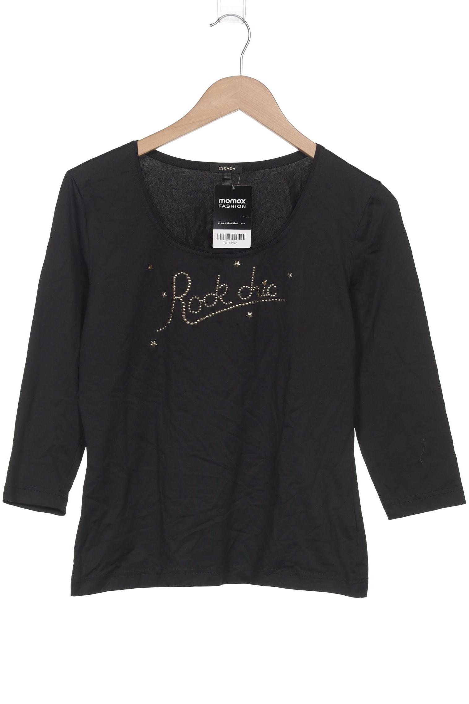 

Escada Damen Langarmshirt, schwarz, Gr. 40