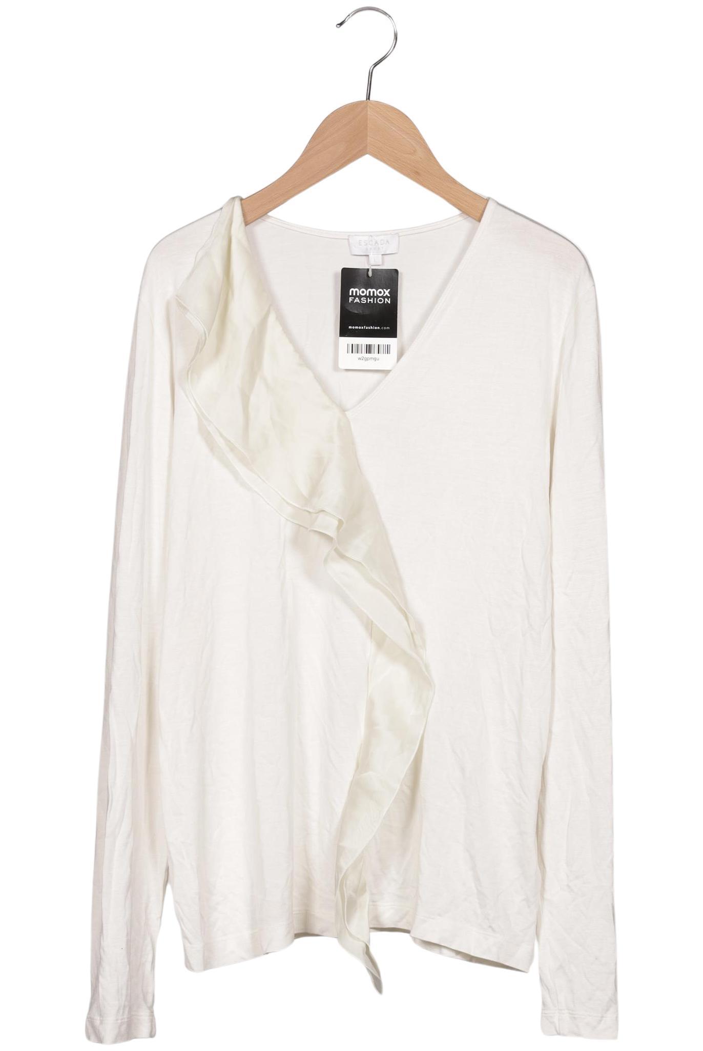 

Escada Damen Langarmshirt, cremeweiß, Gr. 42