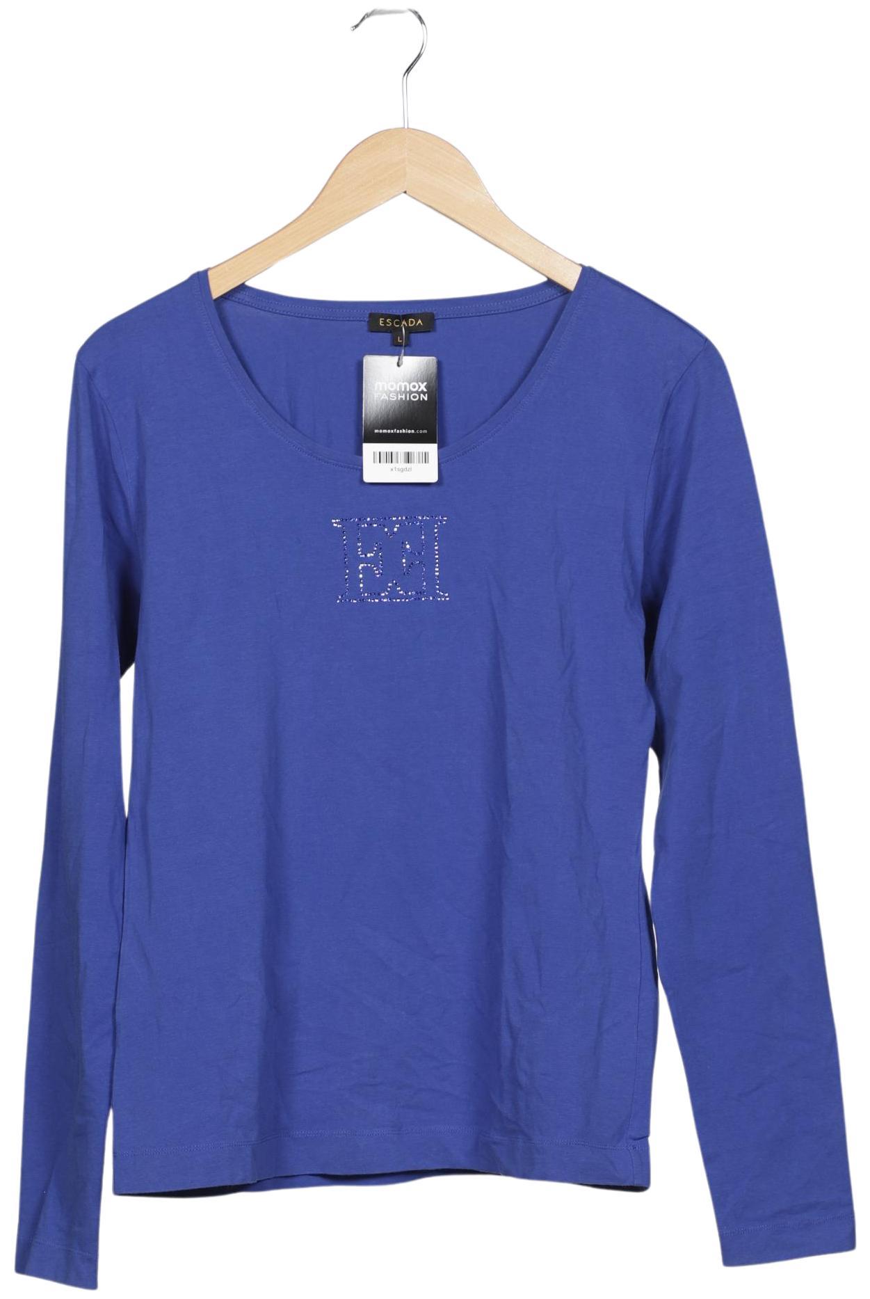 

Escada Damen Langarmshirt, blau, Gr. 42