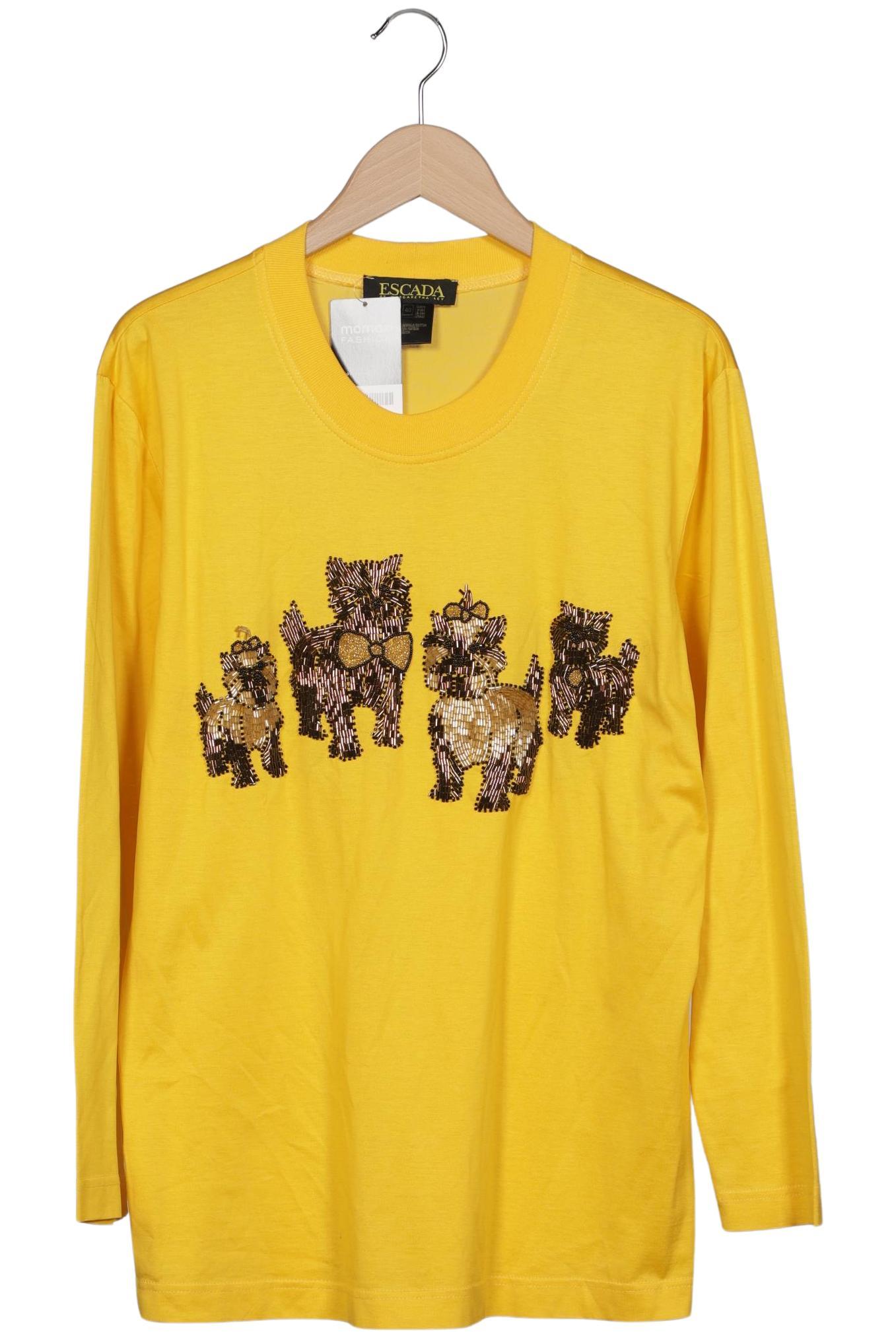 

Escada Damen Langarmshirt, gelb, Gr. 40