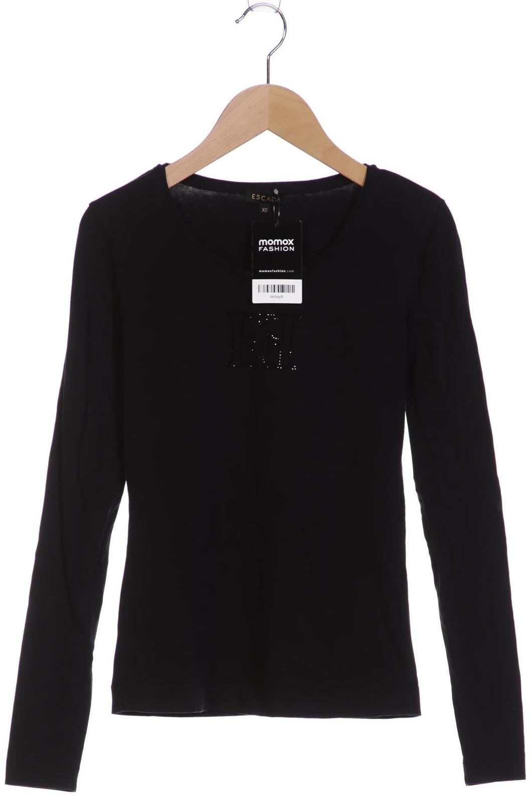

Escada Damen Langarmshirt, schwarz, Gr. 34