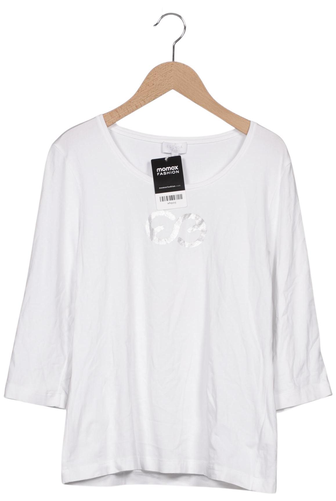 

Escada Damen Langarmshirt, weiß, Gr. 38