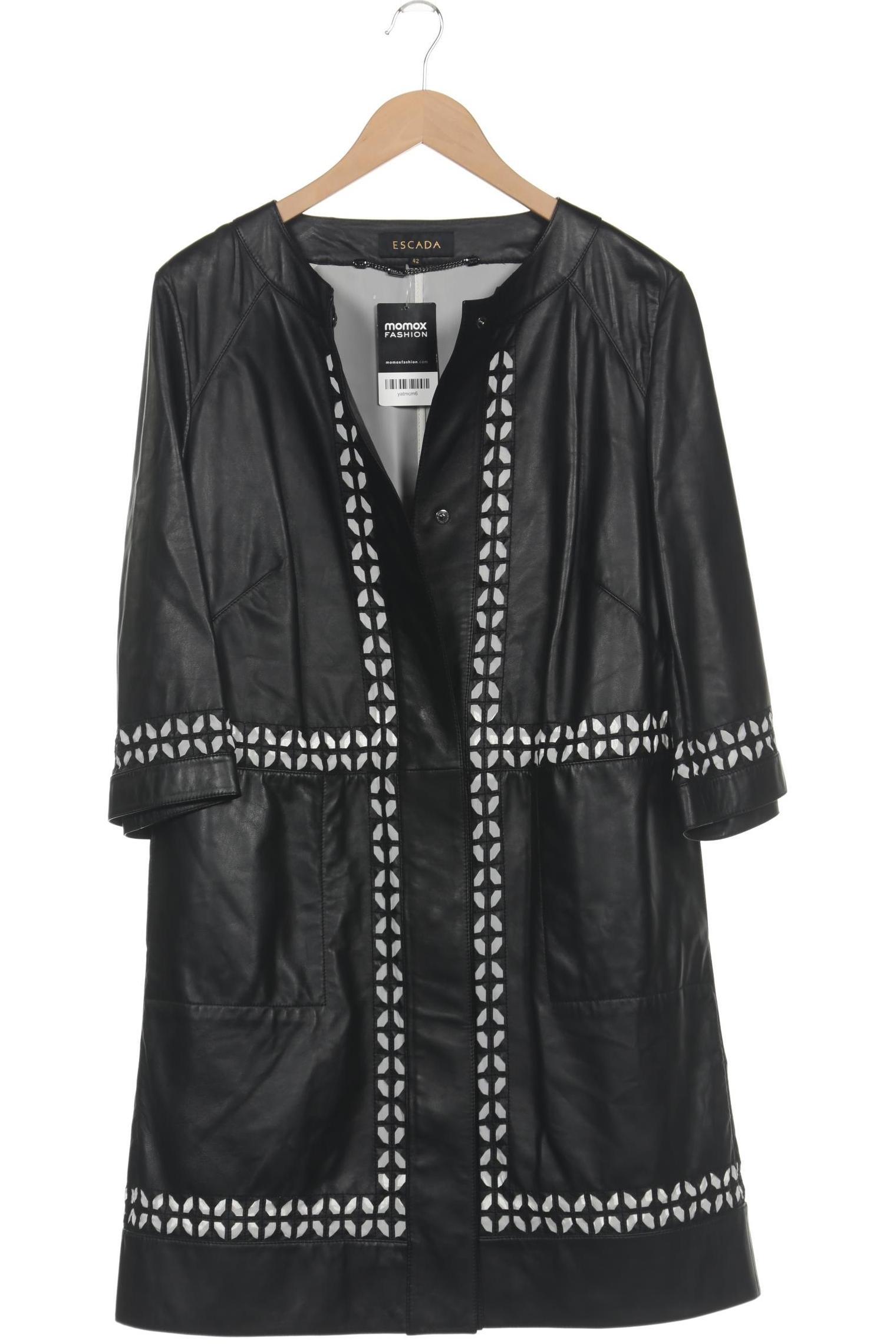

Escada Damen Mantel, schwarz, Gr. 42