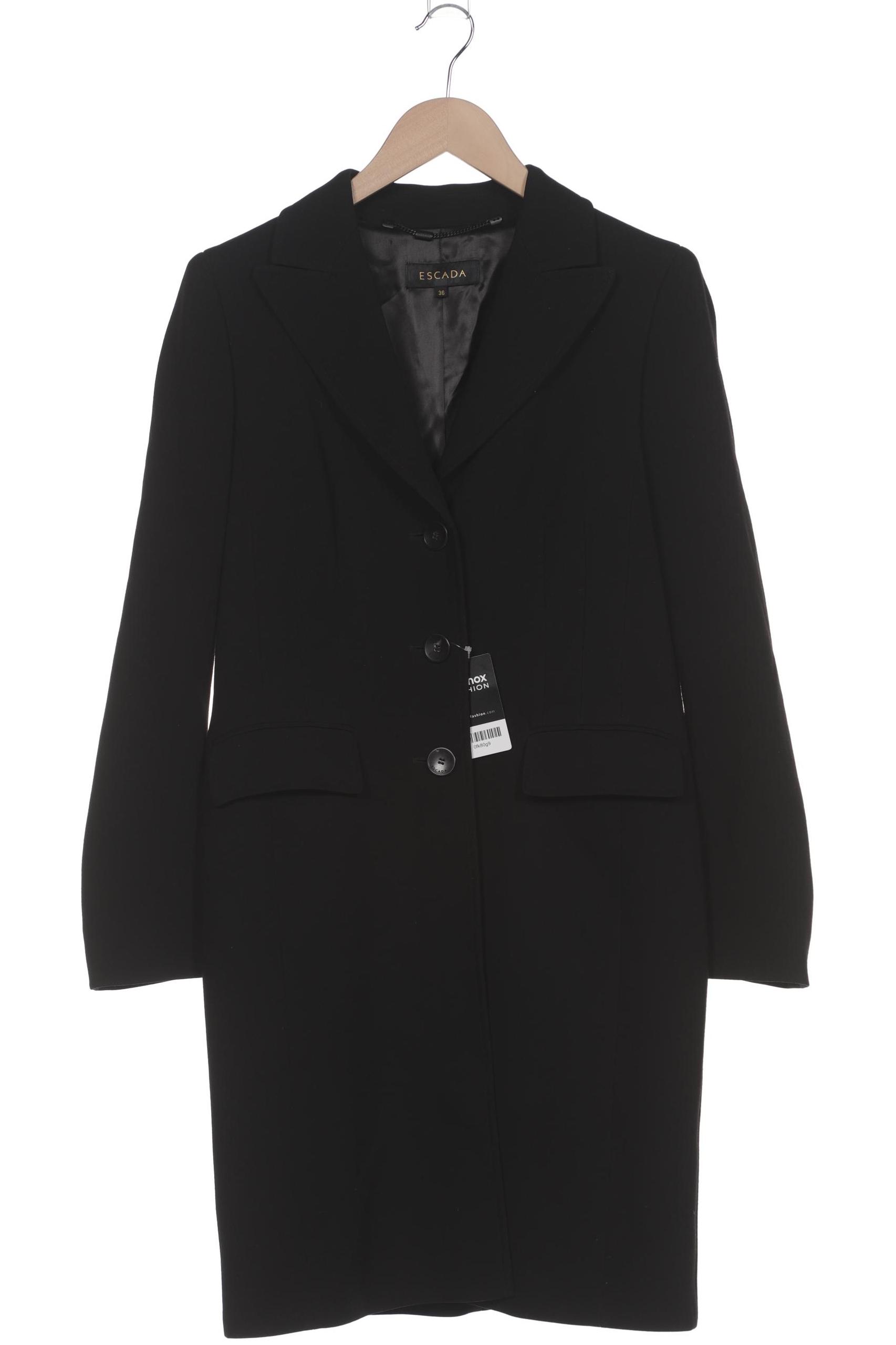 

Escada Damen Mantel, schwarz, Gr. 36