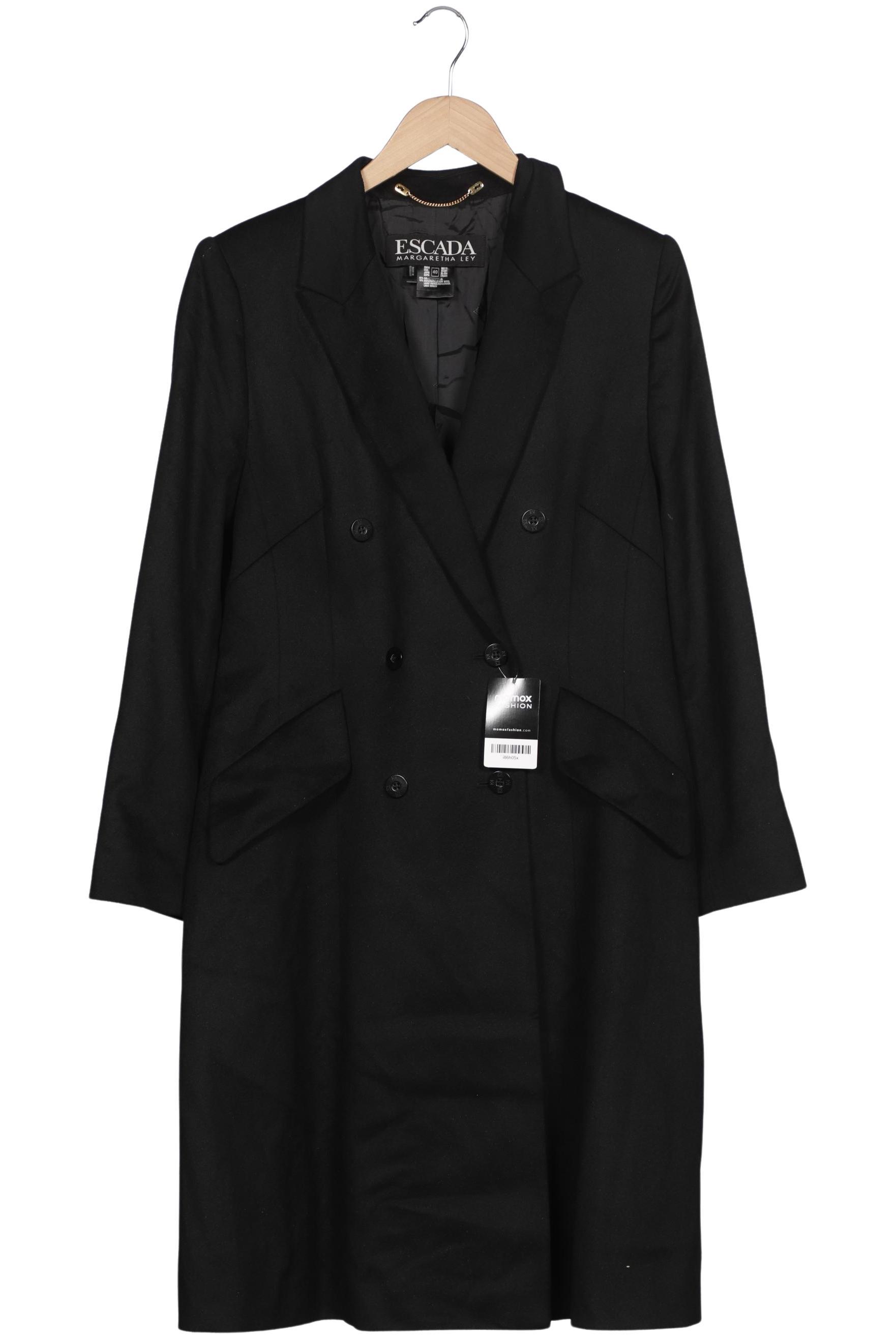 

Escada Damen Mantel, schwarz, Gr. 40