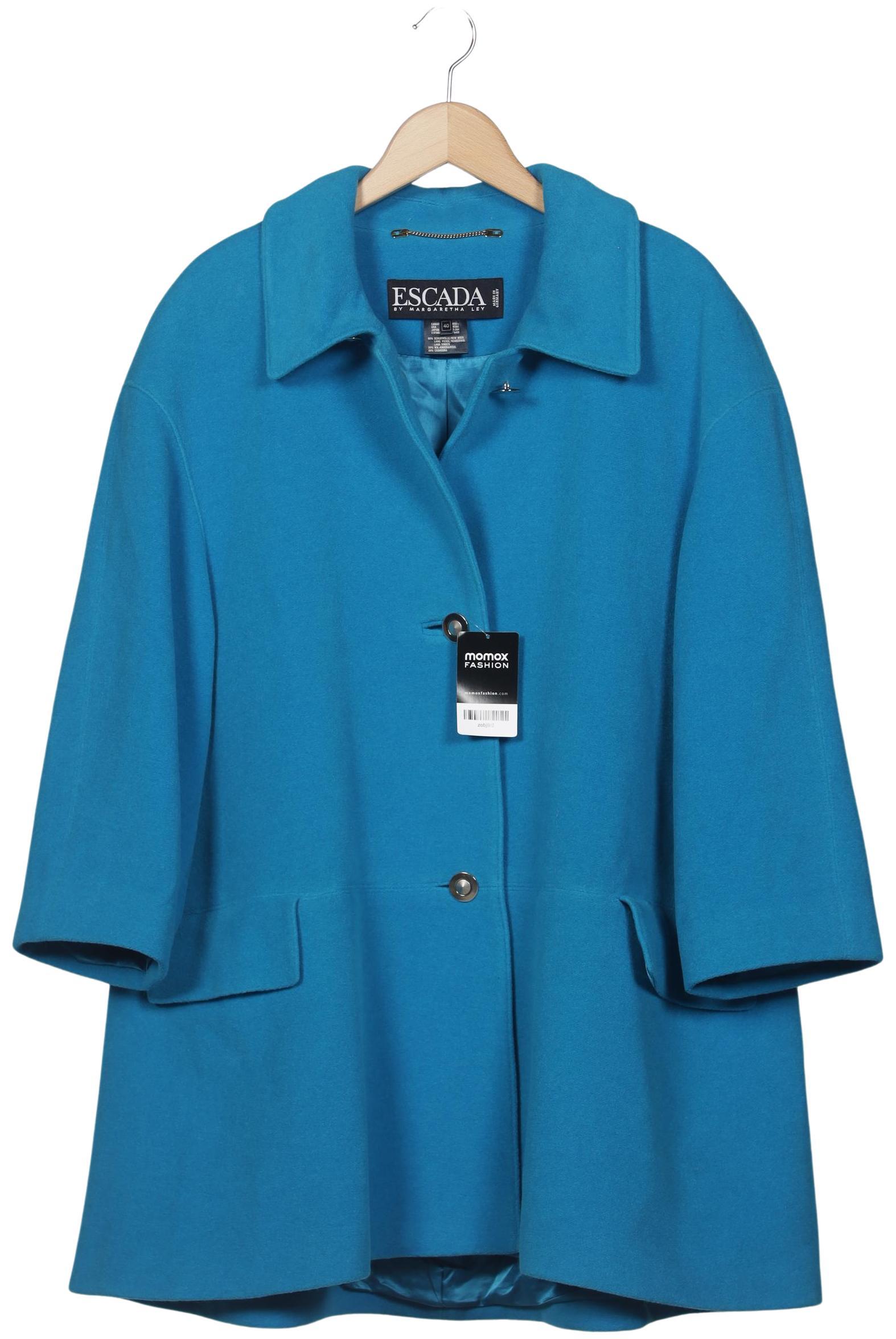 

Escada Damen Mantel, blau, Gr. 40