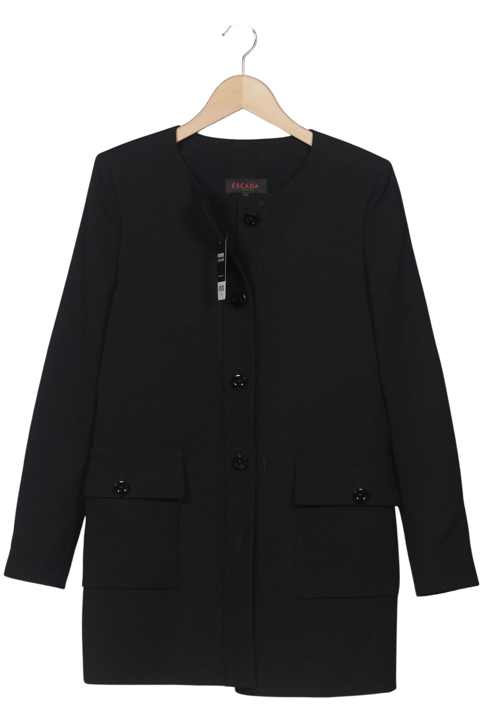 

Escada Damen Mantel, schwarz, Gr. 38