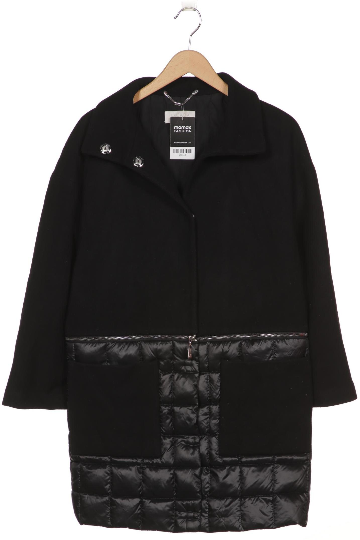 

Escada Damen Mantel, schwarz, Gr. 34