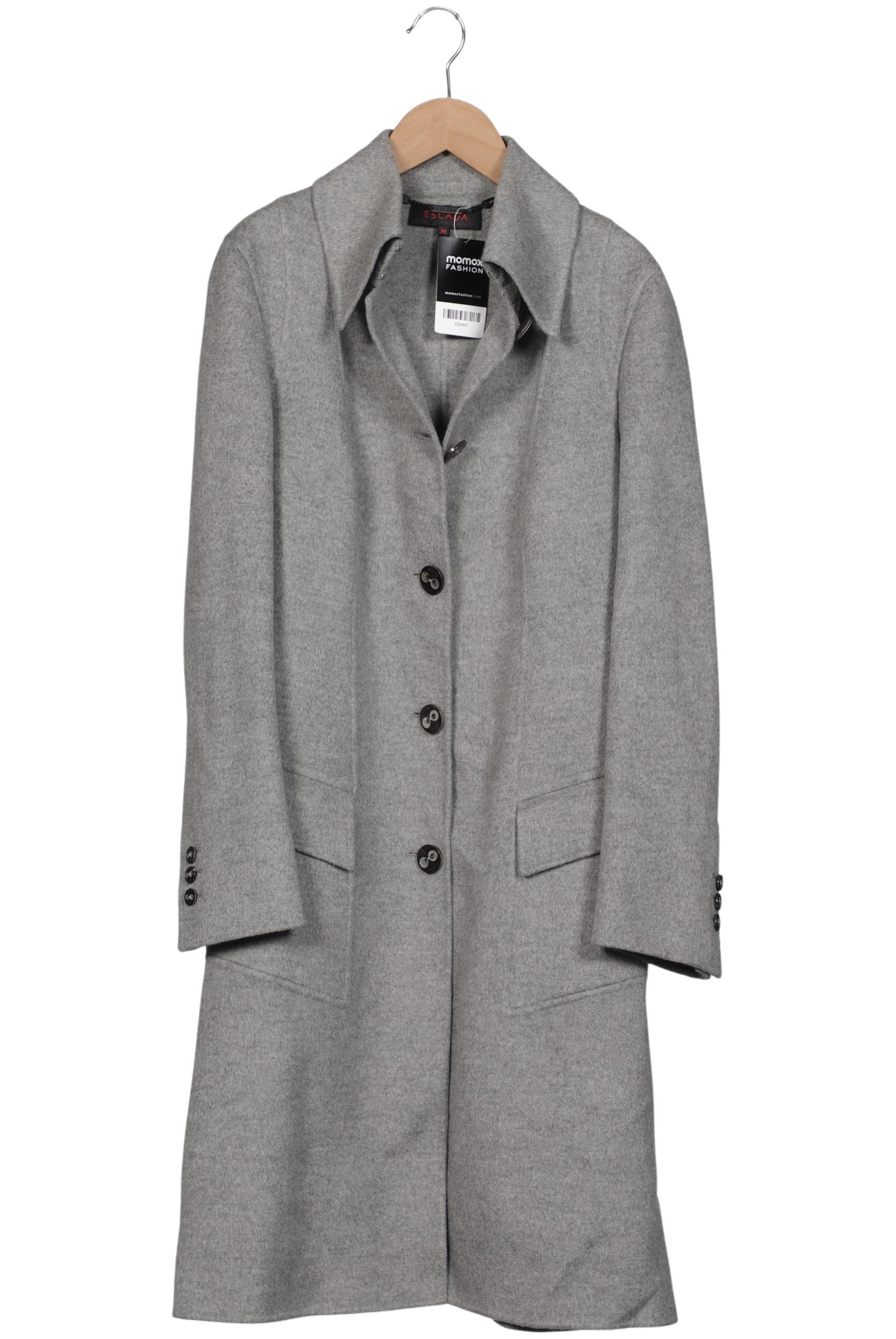 

Escada Damen Mantel, grau, Gr. 36