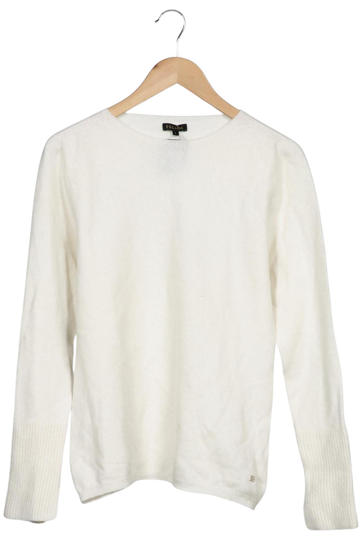 

Escada Damen Pullover, weiß, Gr. 42