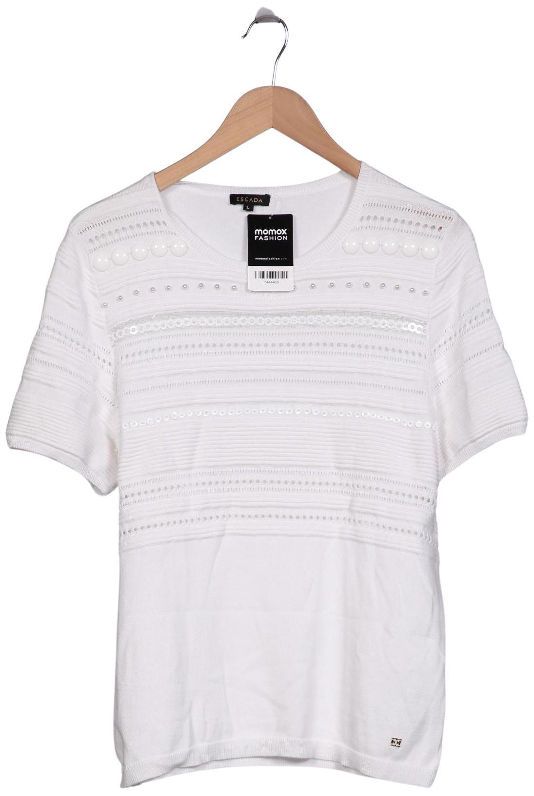 

Escada Damen Pullover, weiß, Gr. 42
