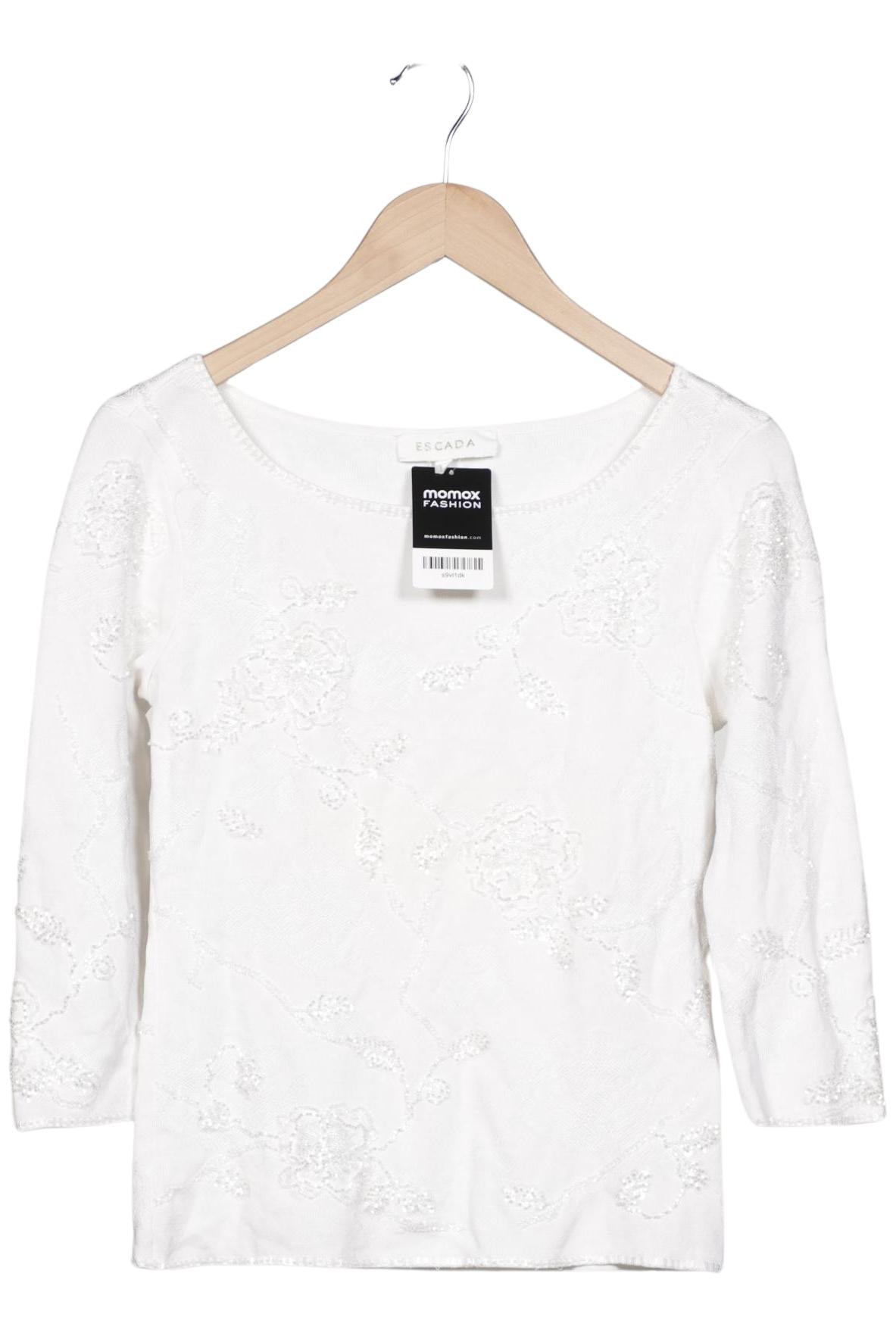 

Escada Damen Pullover, weiß, Gr. 38