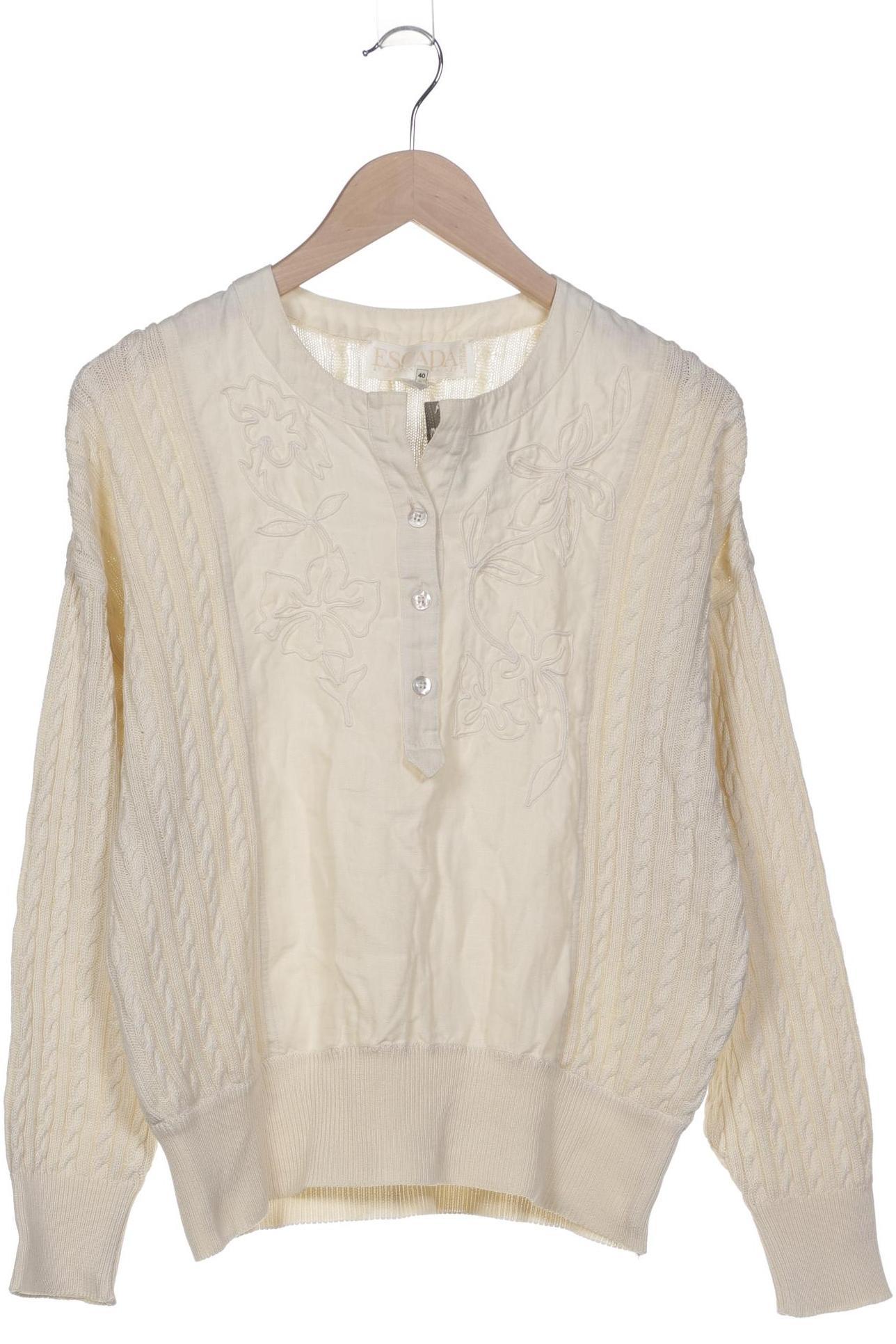 

Escada Damen Pullover, cremeweiß, Gr. 40