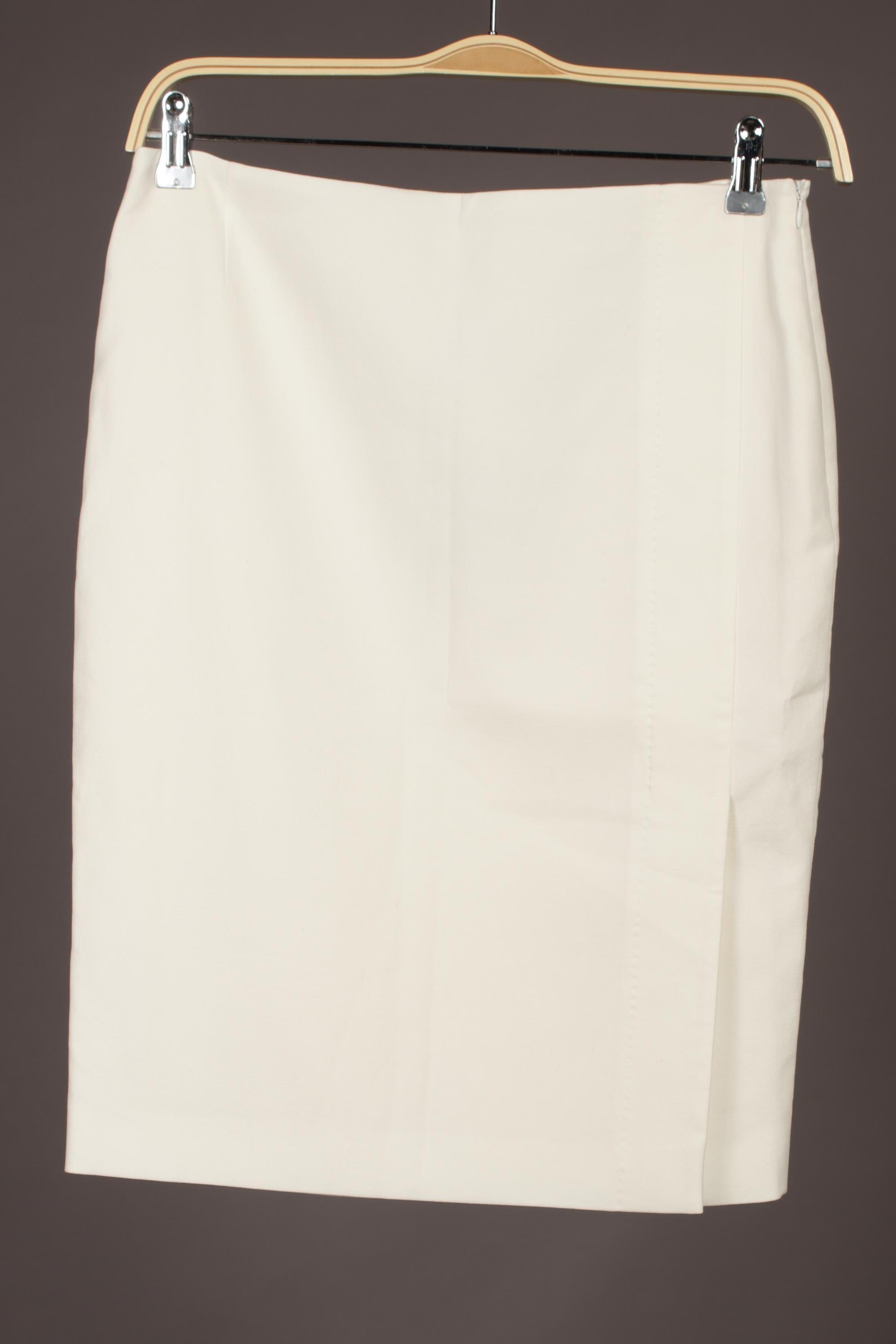 

Escada Damen Rock, weiß, Gr. 38