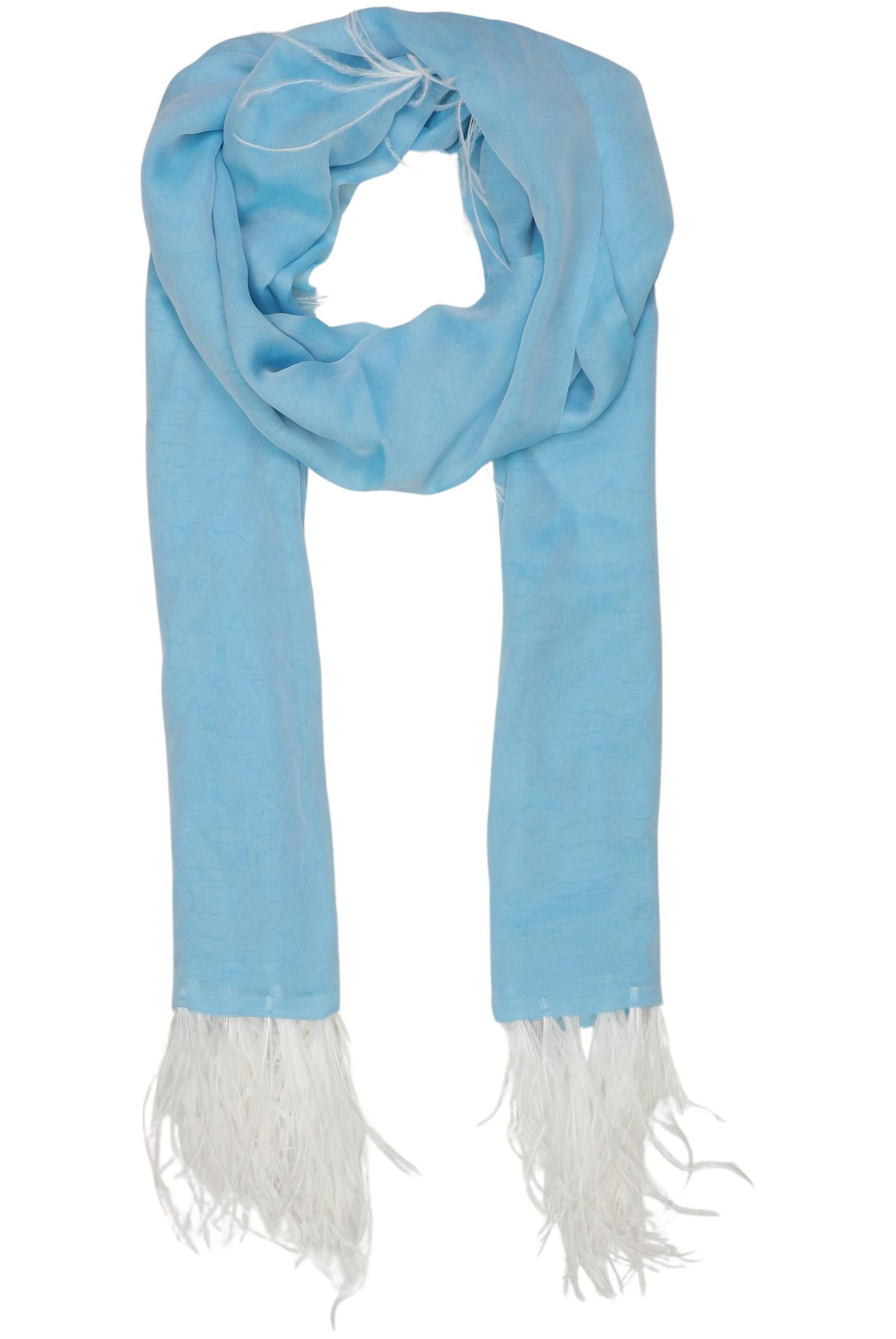 

Escada Damen Schal, hellblau, Gr.