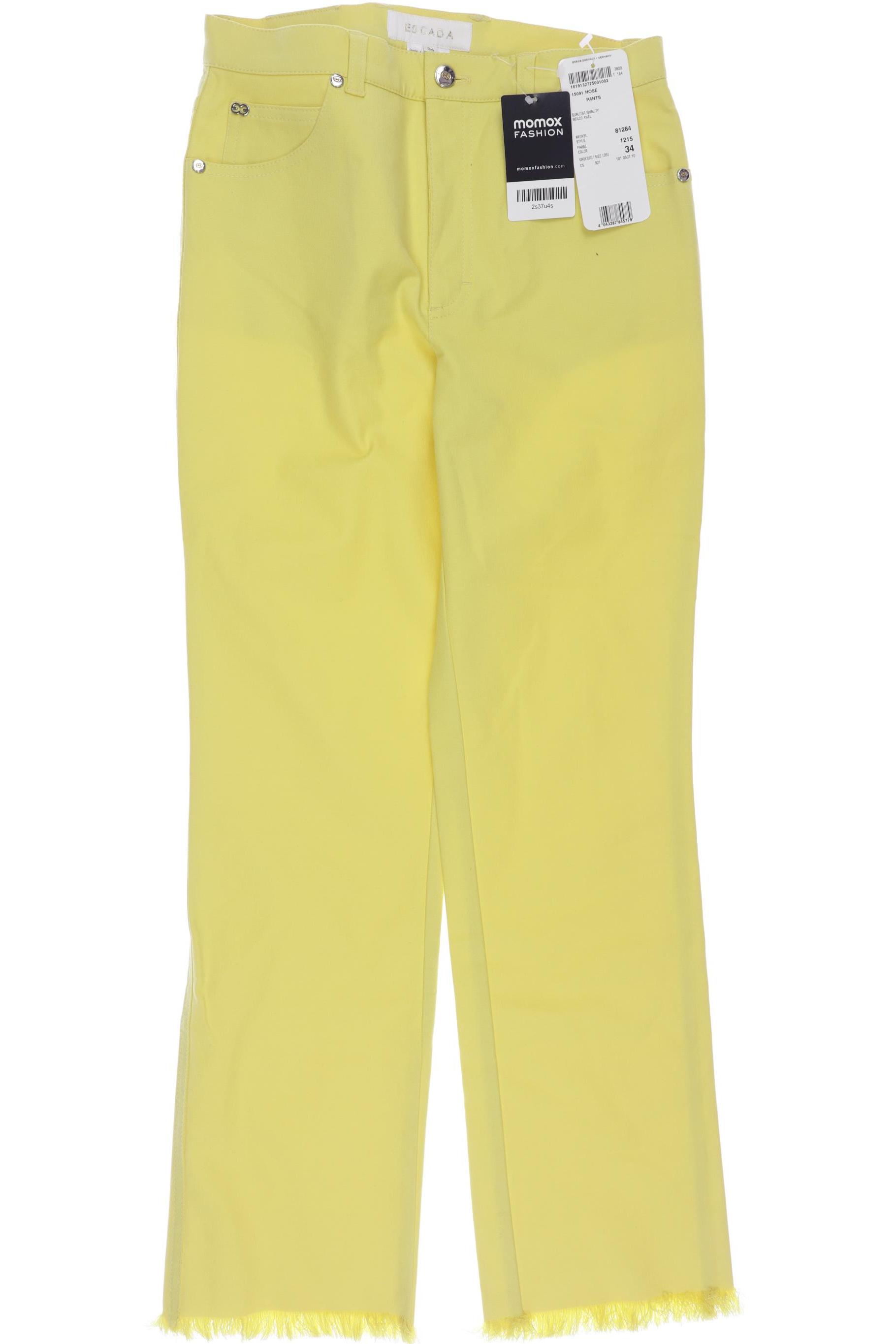 

Escada Damen Stoffhose, gelb, Gr. 34
