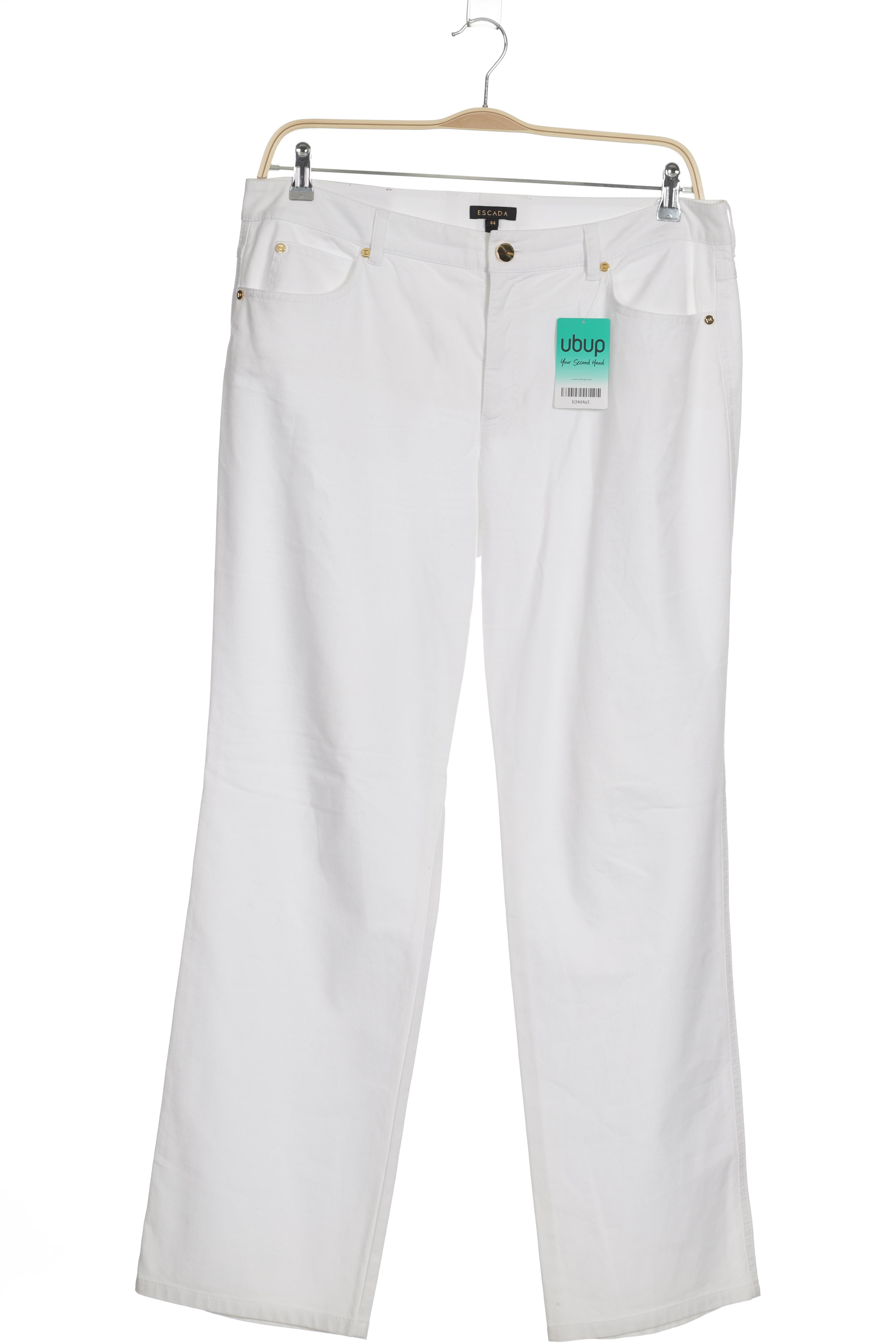 

Escada Damen Stoffhose, weiß, Gr. 44